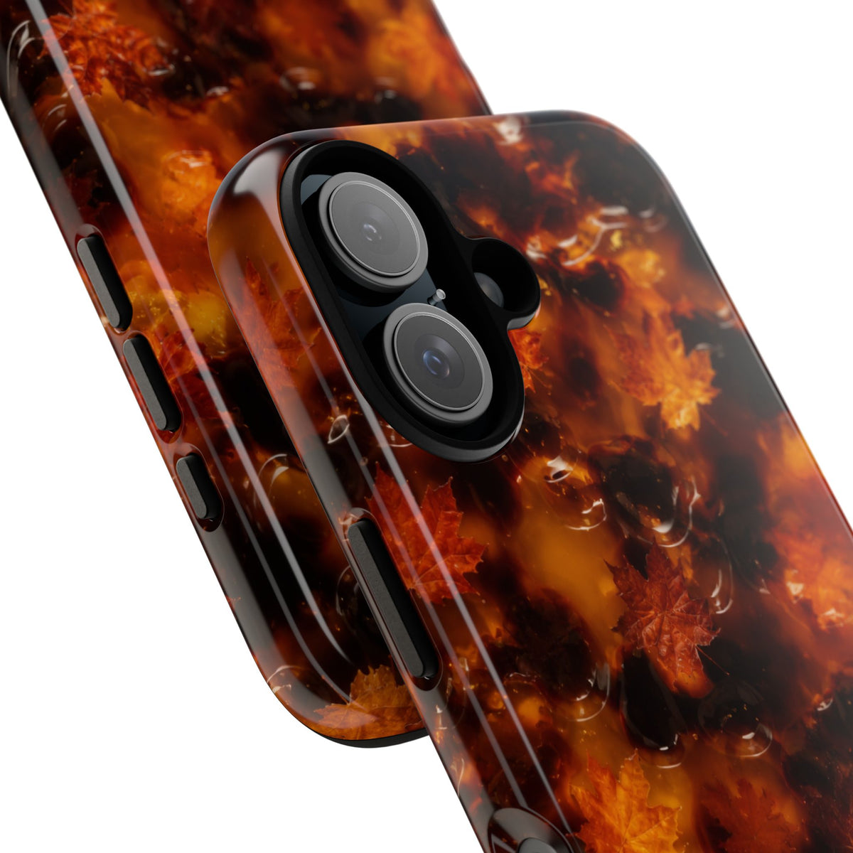 Amber Autumn Maple Leaf Phone Case