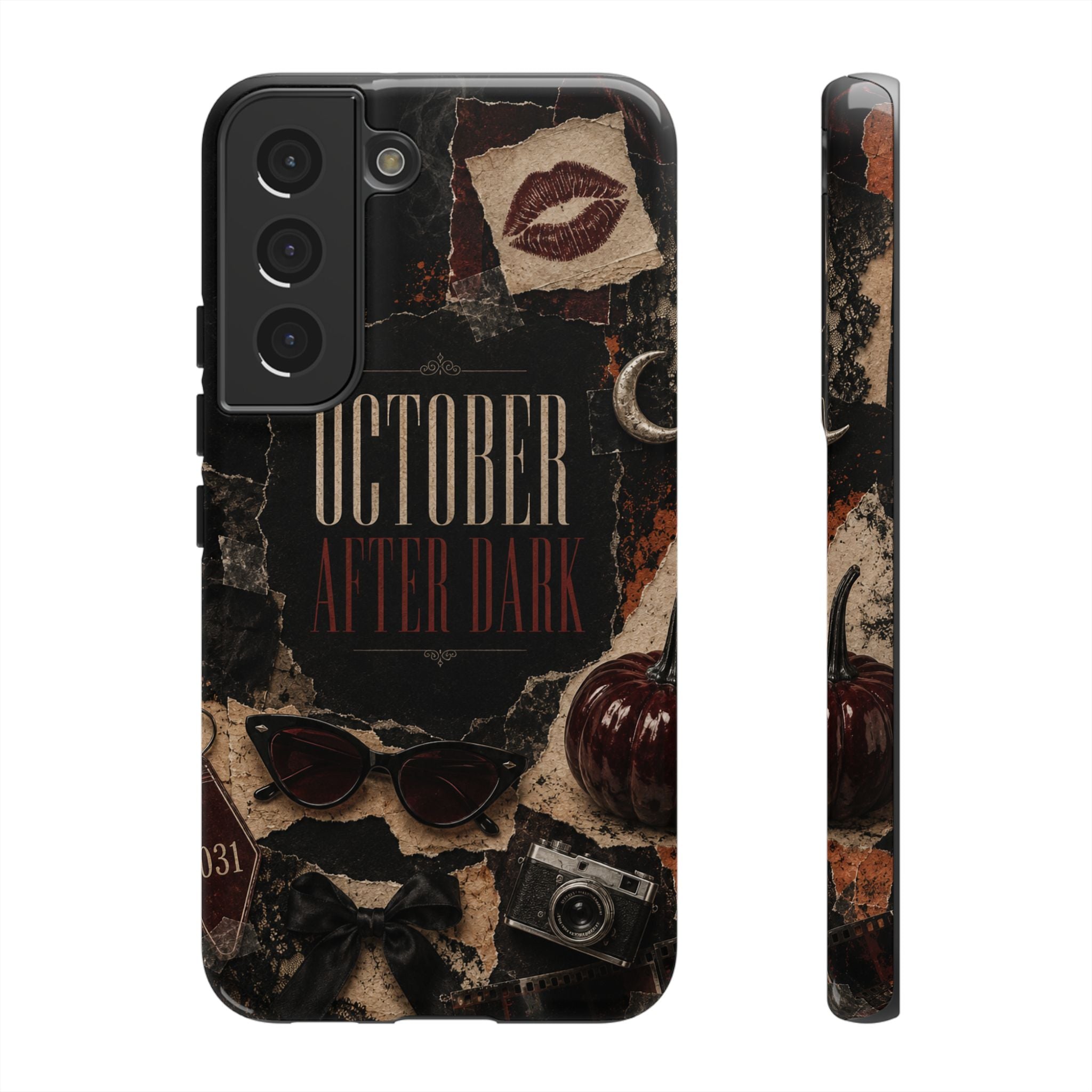 October After Dark Gothic Collage Phone Case