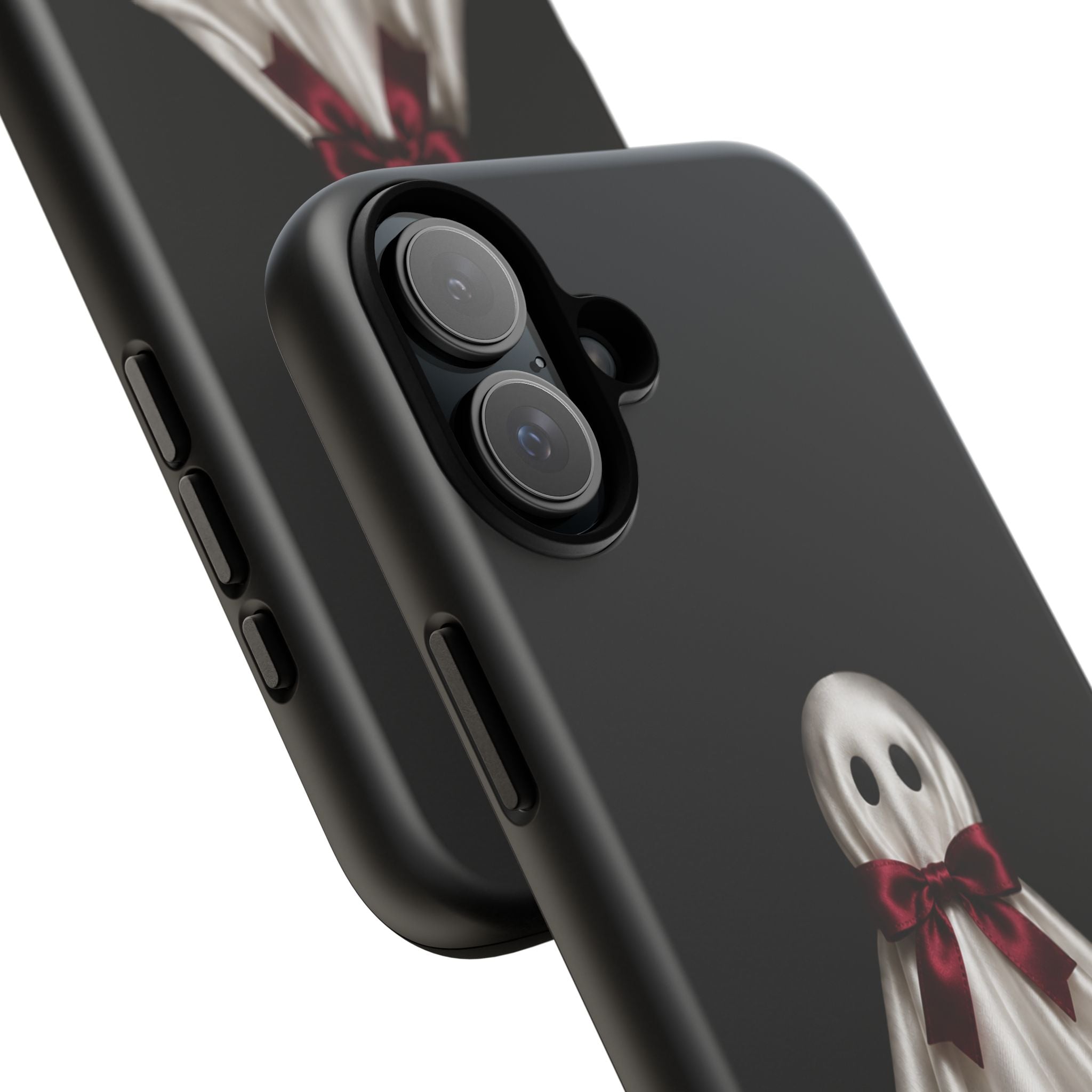 Burgundy Bow Ghost Spooky Phone Case