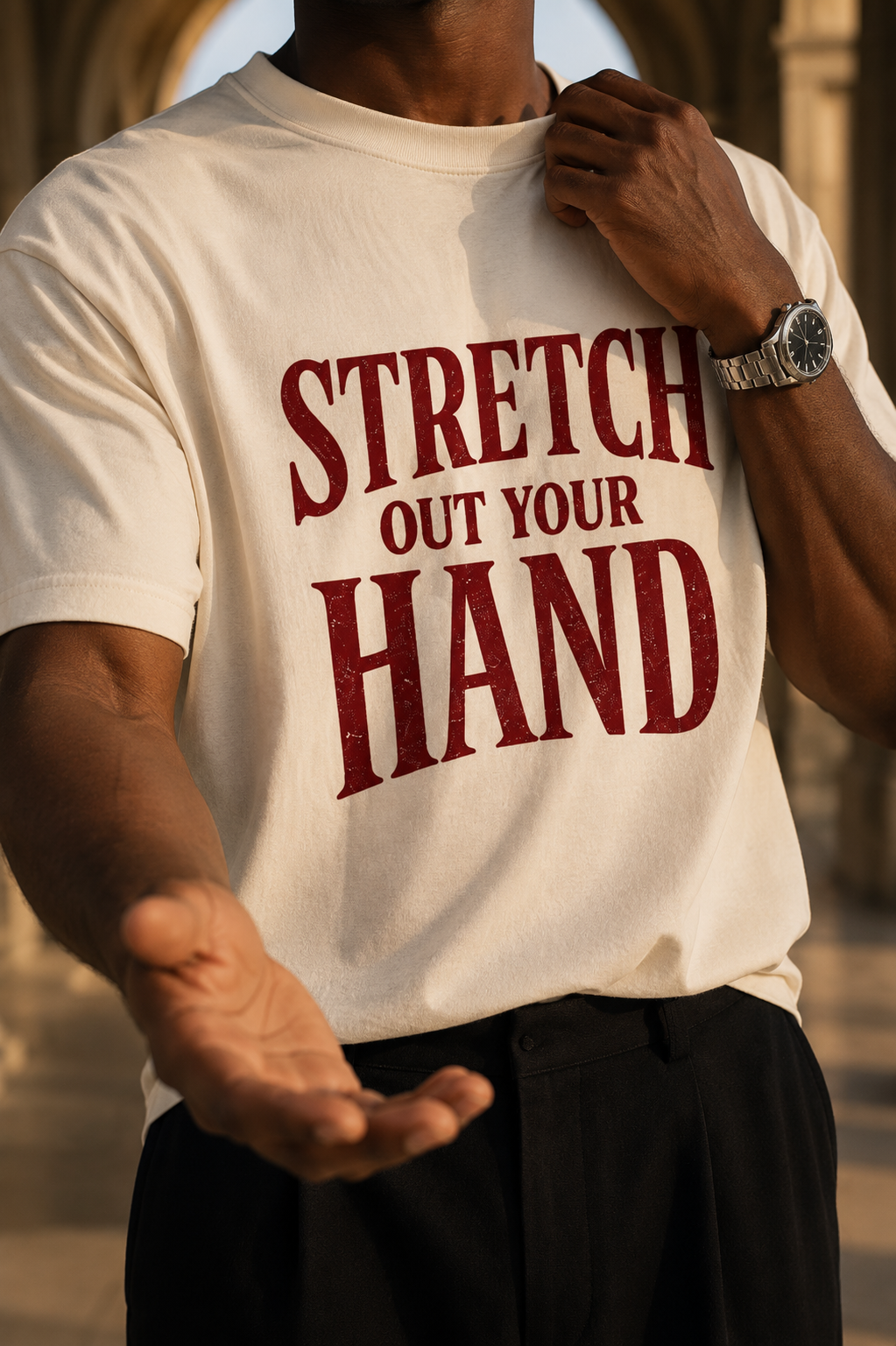 Stretch Out Your Hand Pure Cotton Unisex T-Shirt