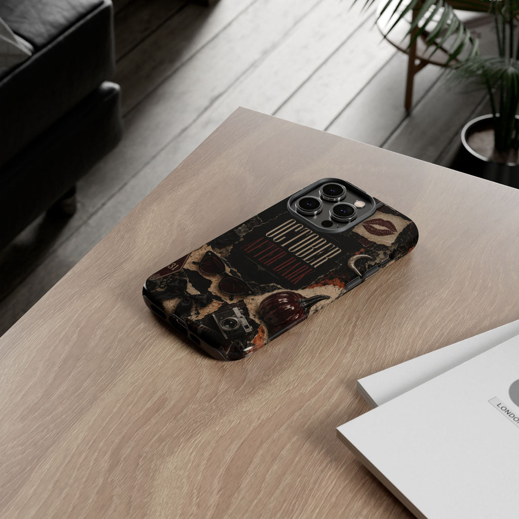 October After Dark Gothic Collage Phone Case