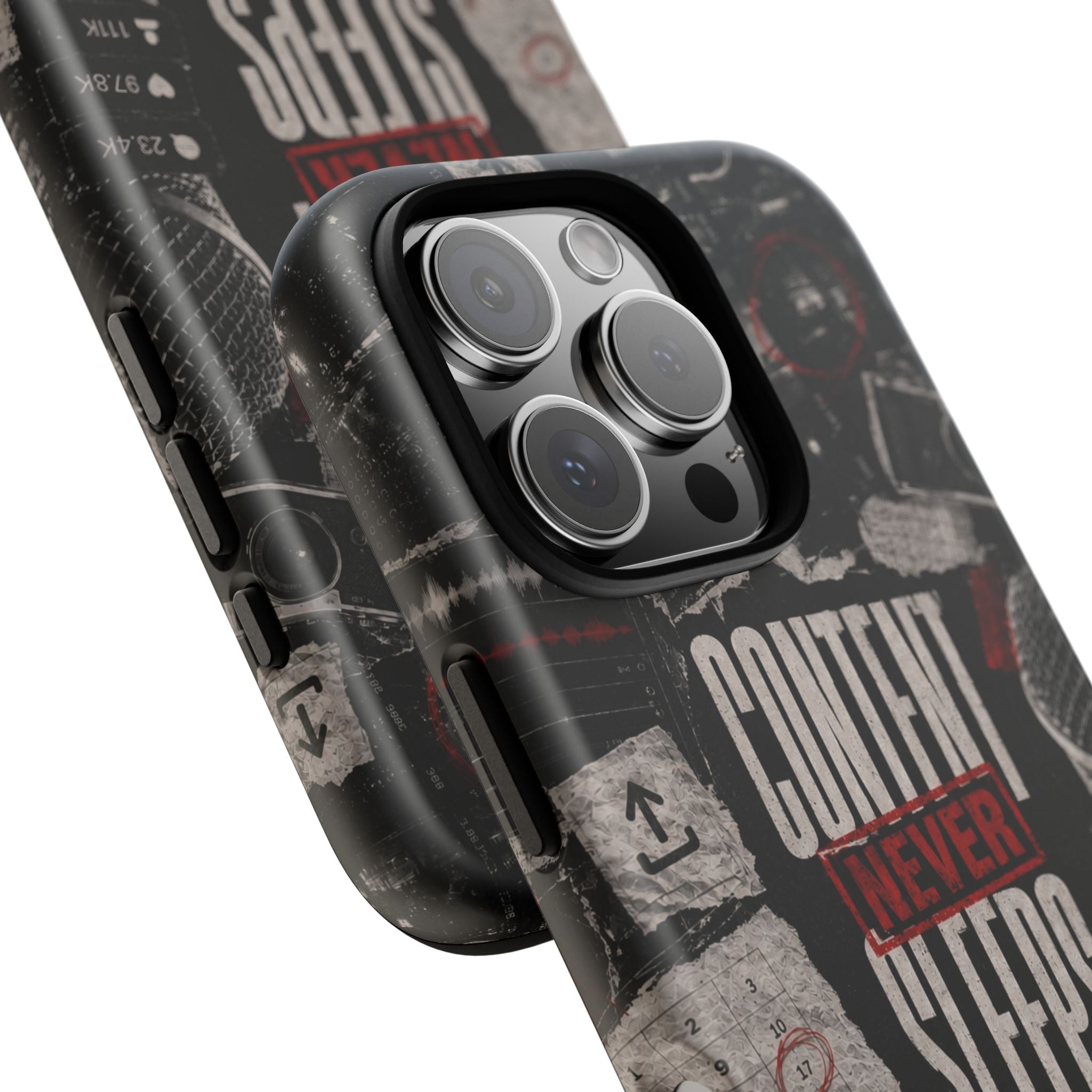 Content Never Sleeps Creator Phone Case