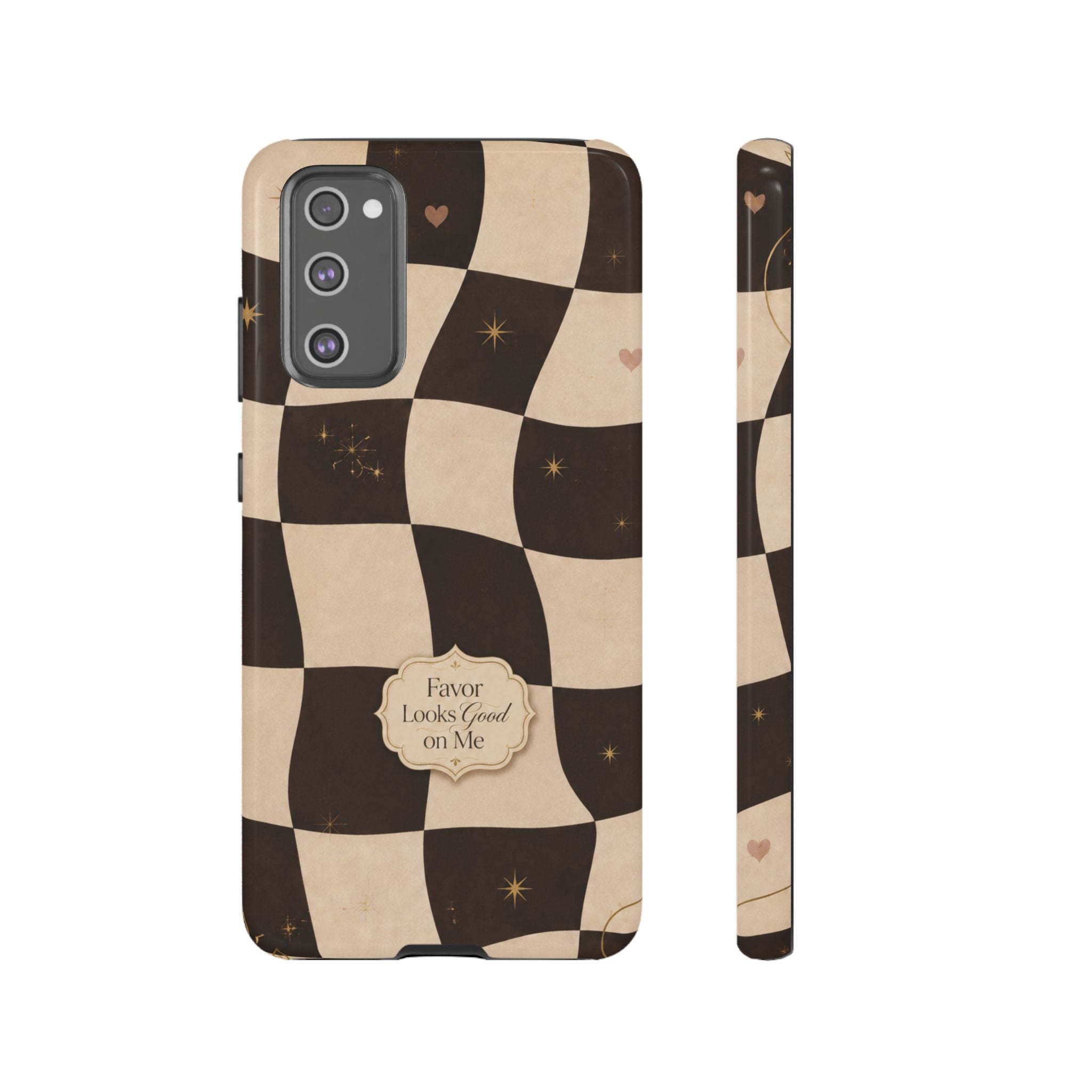 Favor Looks Good on Me Vintage Checkerboard Phone Case