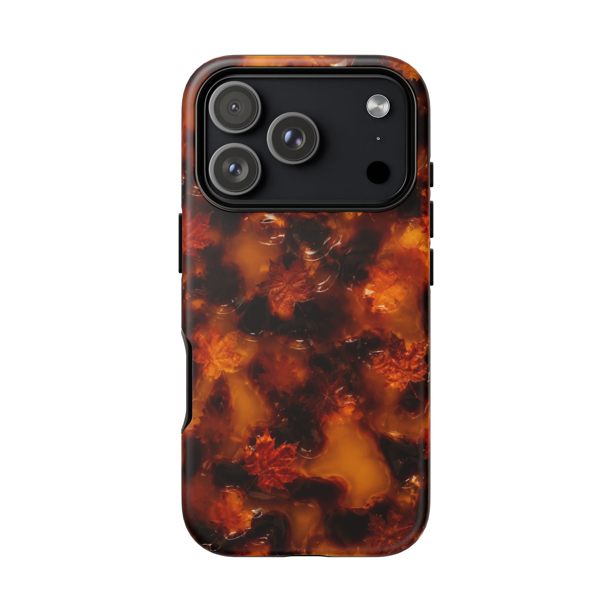 Amber Autumn Maple Leaf Phone Case