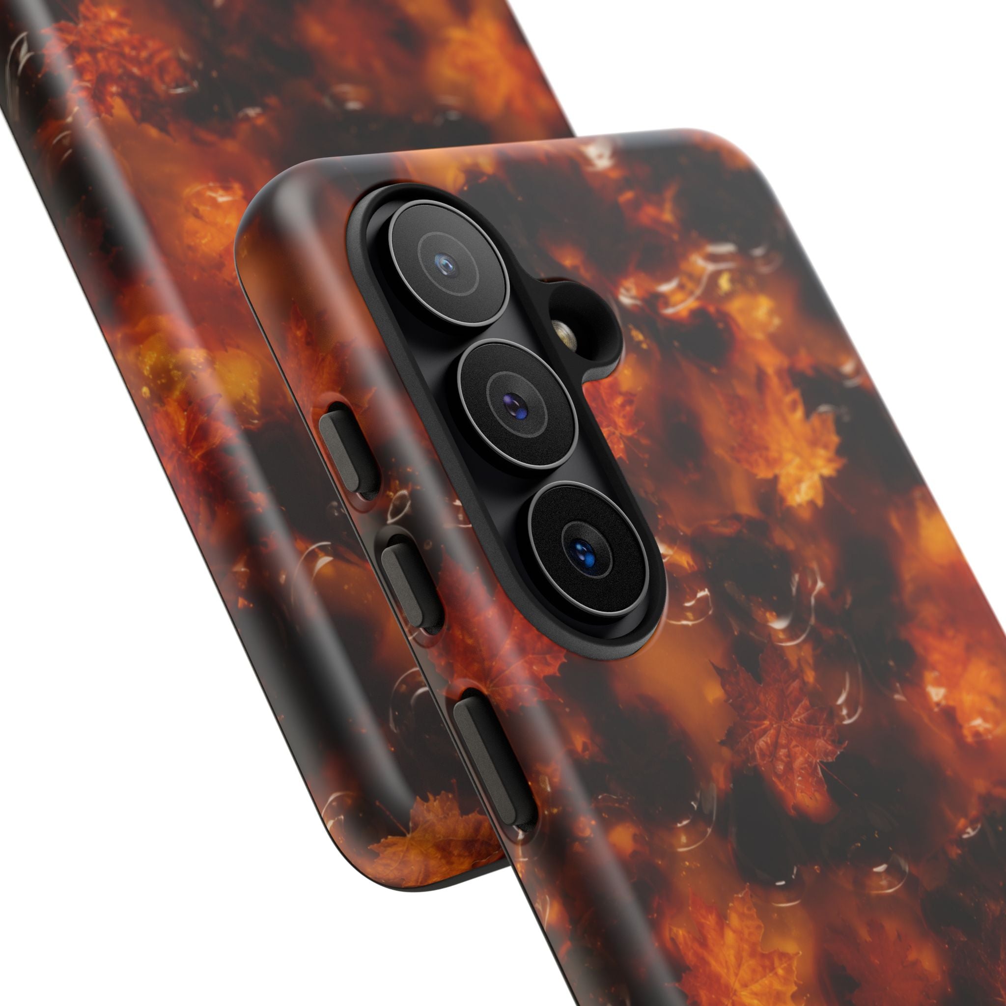 Amber Autumn Maple Leaf Phone Case