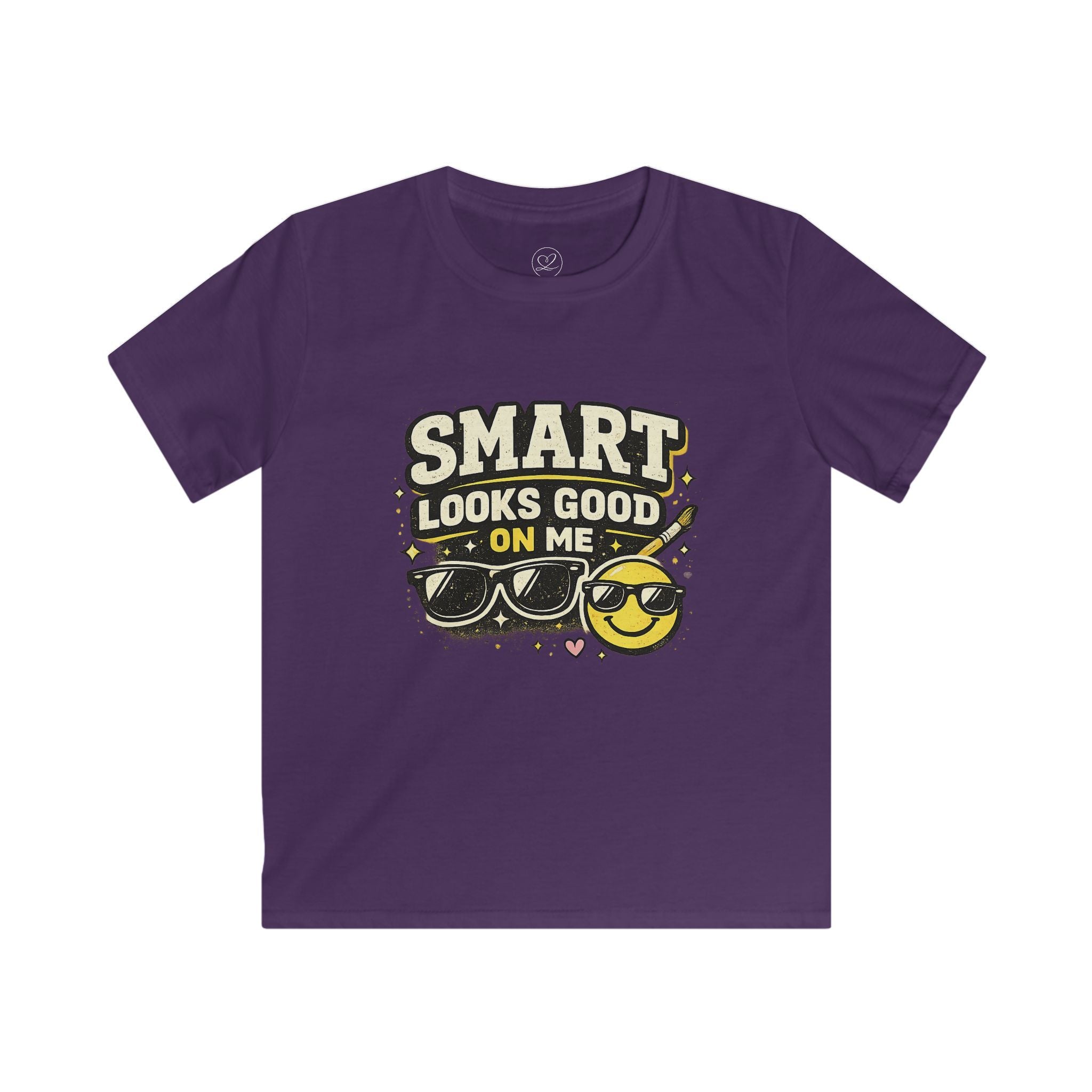 Kids Tee - "Smart Looks Good On Me" Cute Sunglasses Graphic