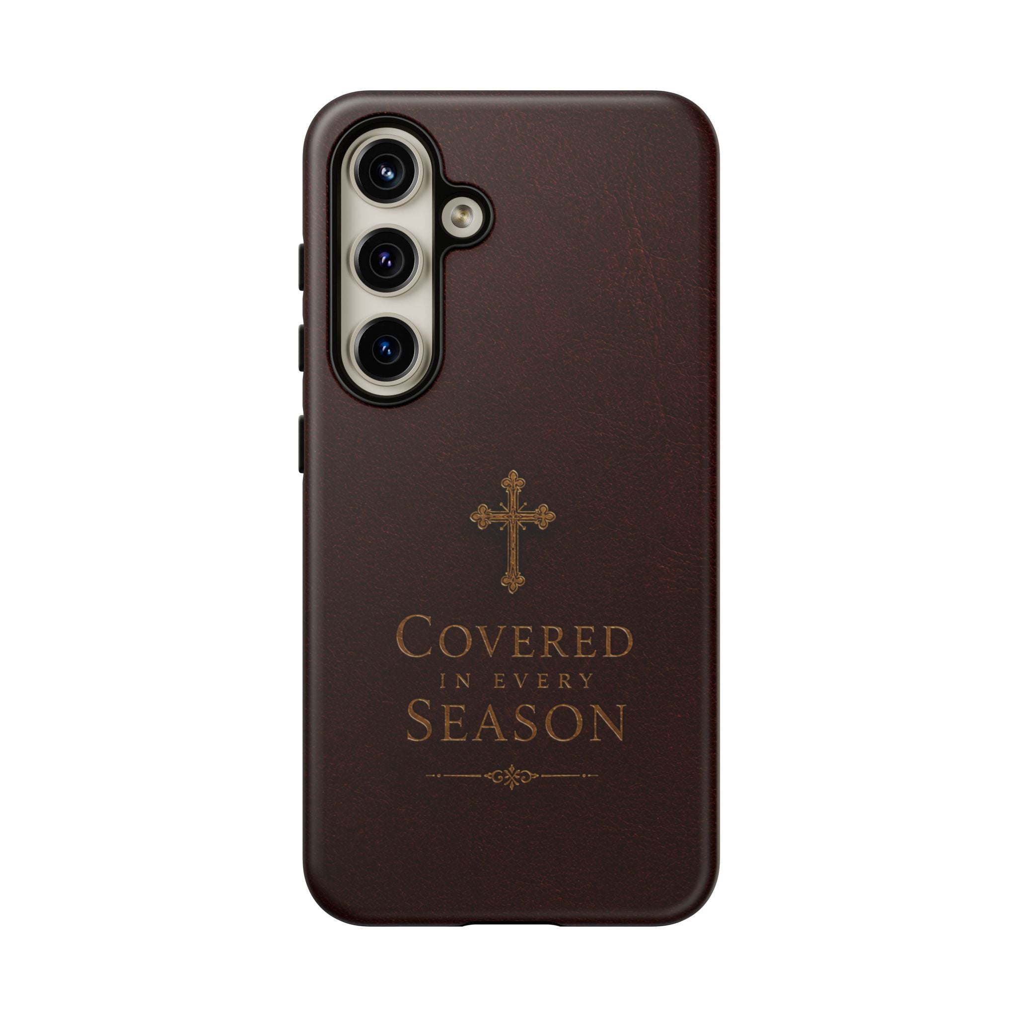 Covered in Every Season Christian Cross Phone Case