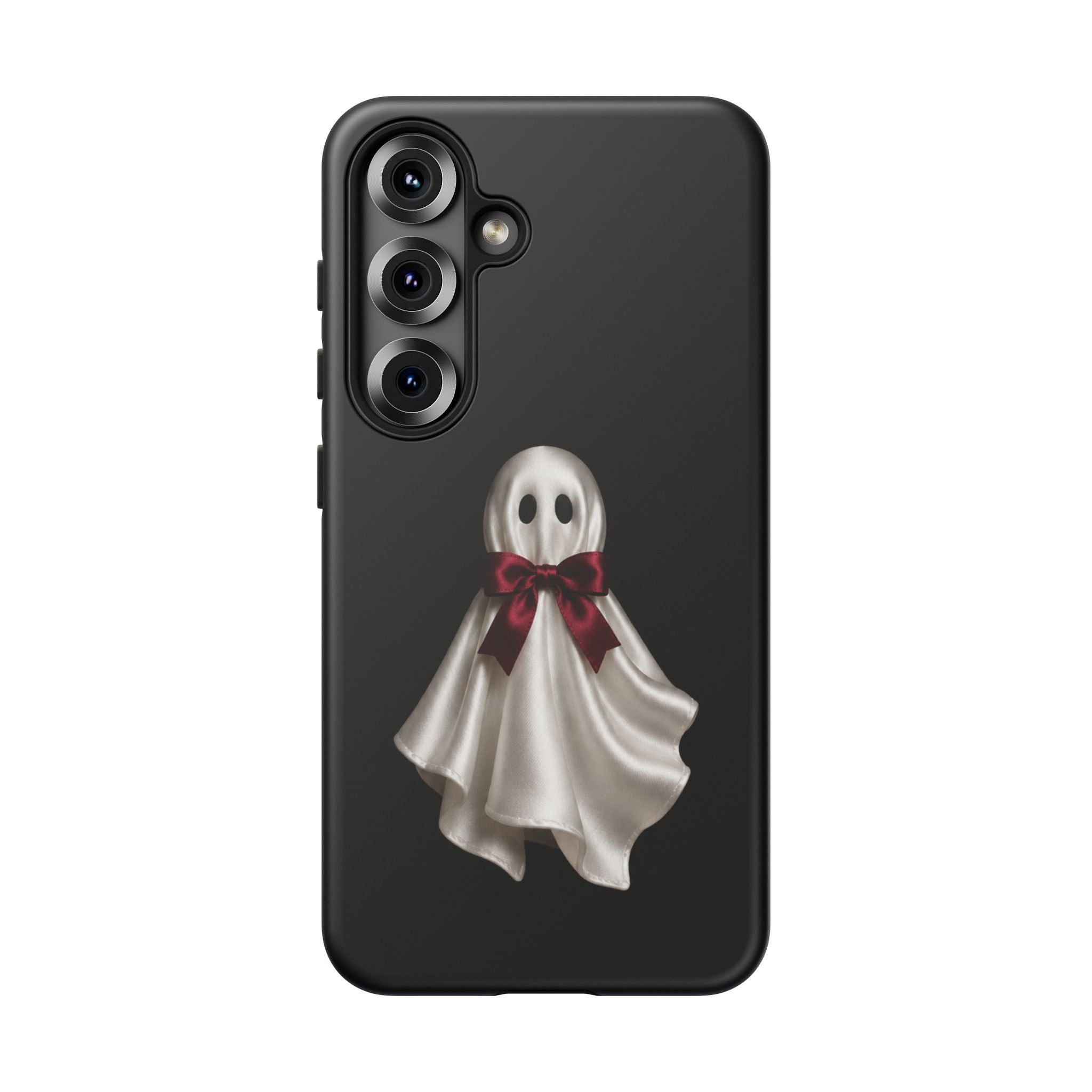 Burgundy Bow Ghost Spooky Phone Case
