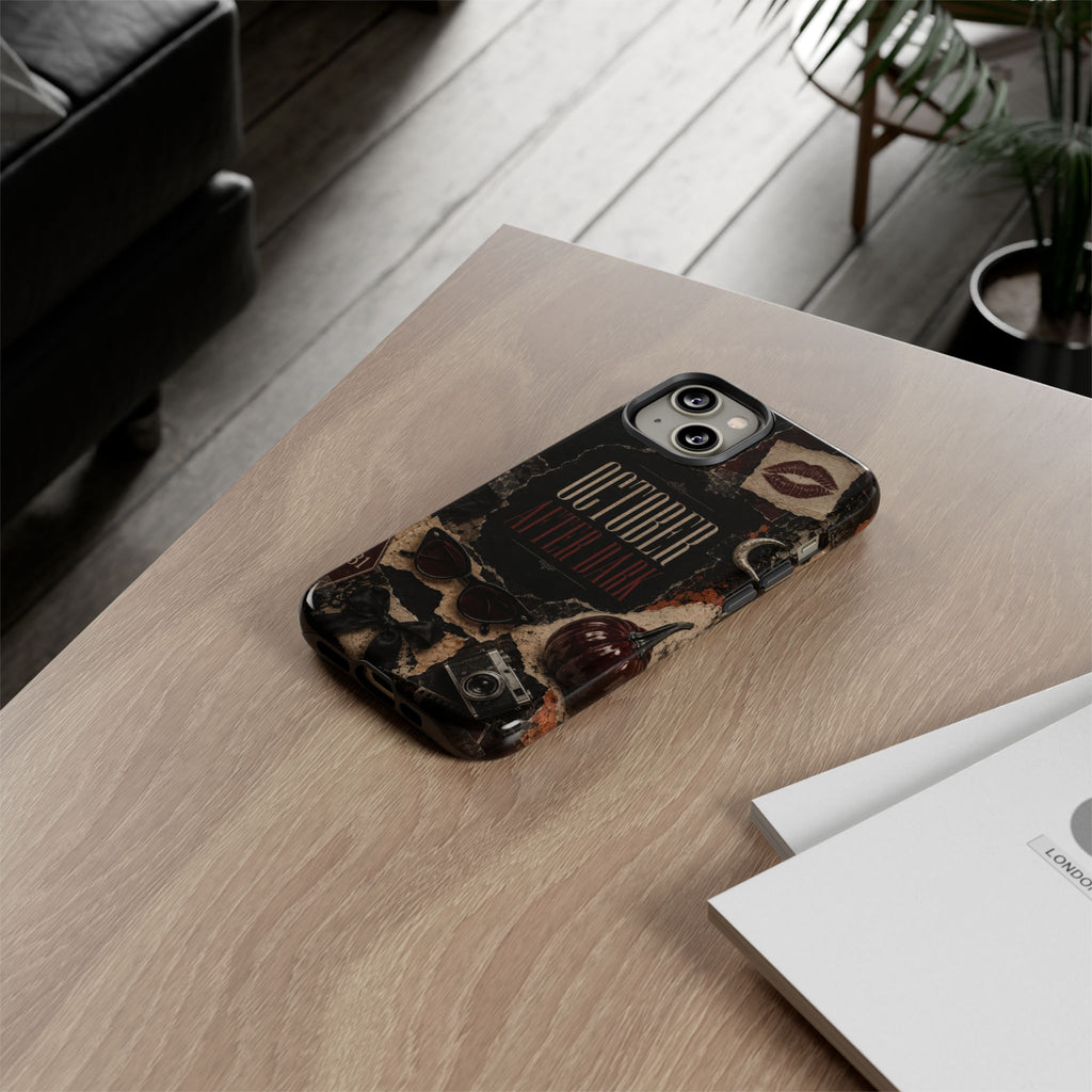 October After Dark Gothic Collage Phone Case