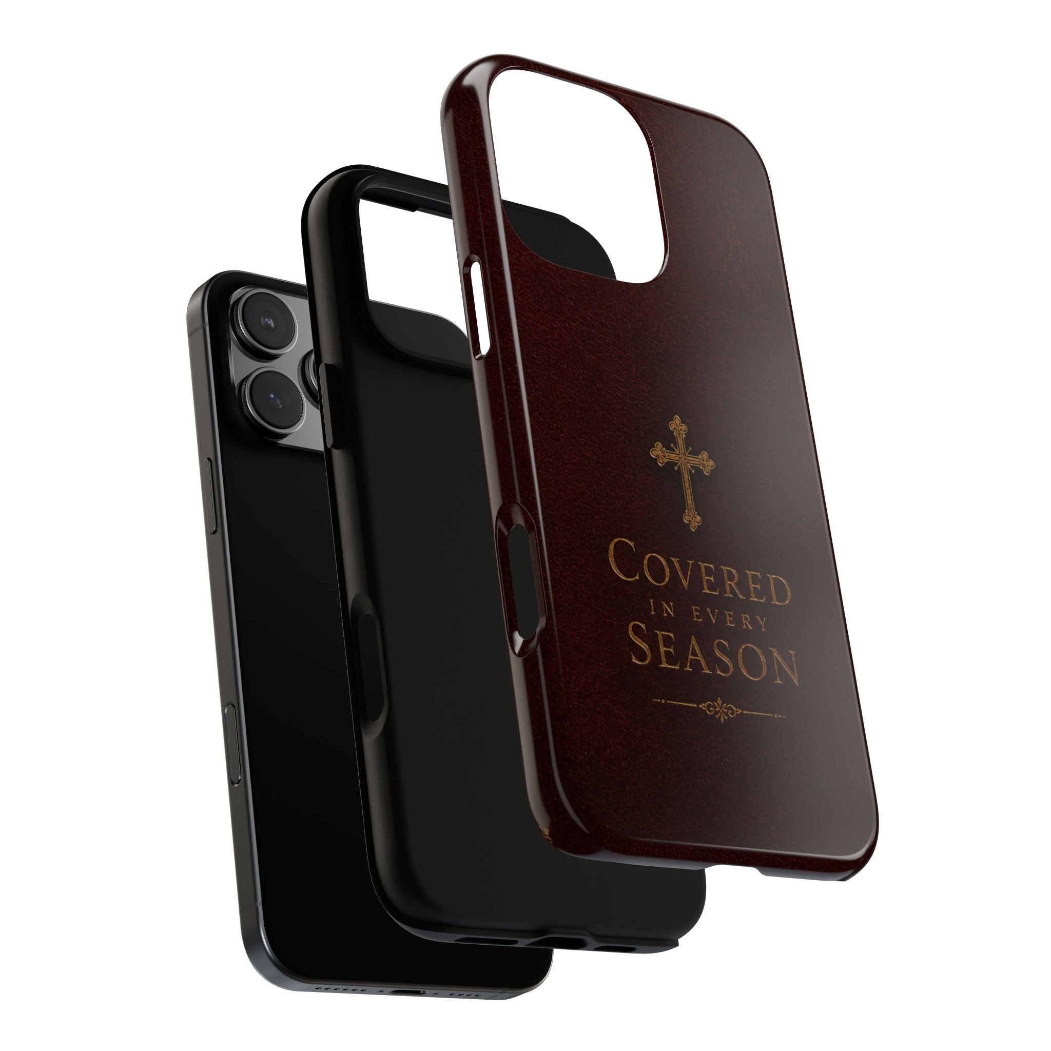 Covered in Every Season Christian Cross Phone Case