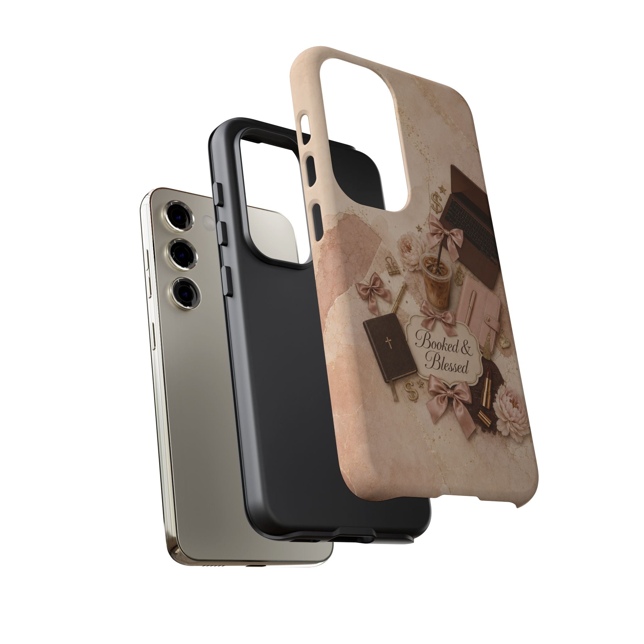 Booked & Blessed Christian Book Lover Phone Case