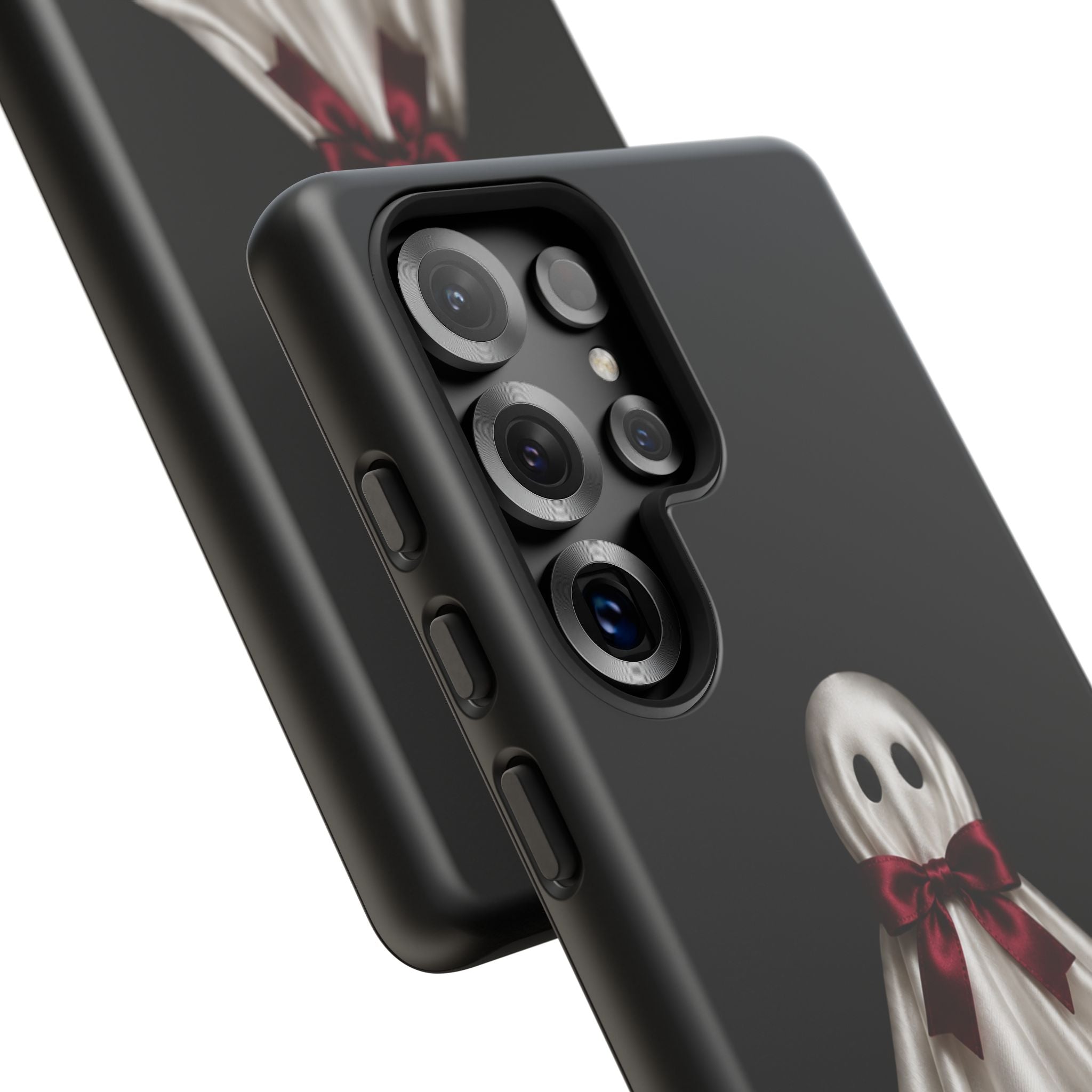 Burgundy Bow Ghost Spooky Phone Case
