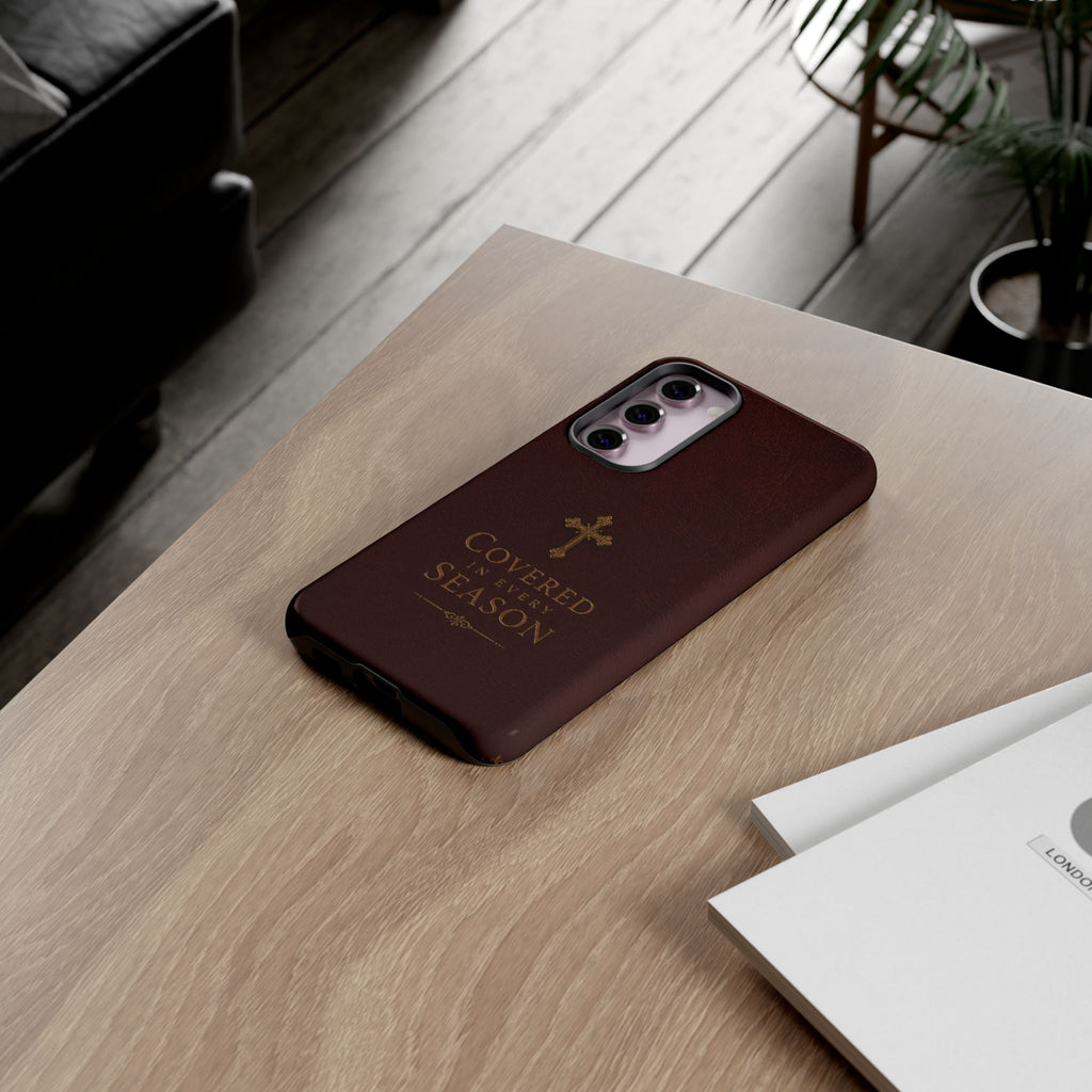 Covered in Every Season Christian Cross Phone Case