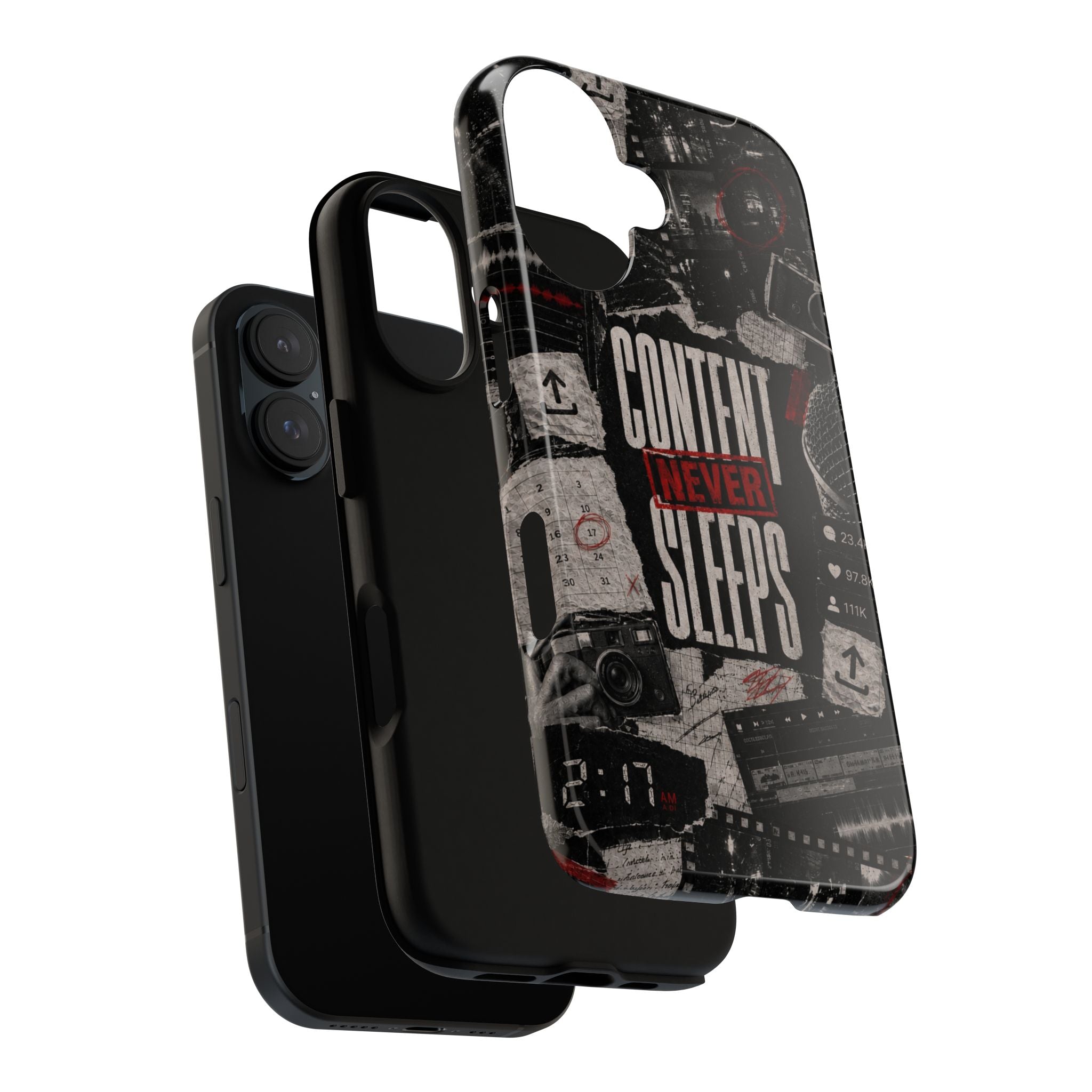 Content Never Sleeps Creator Phone Case