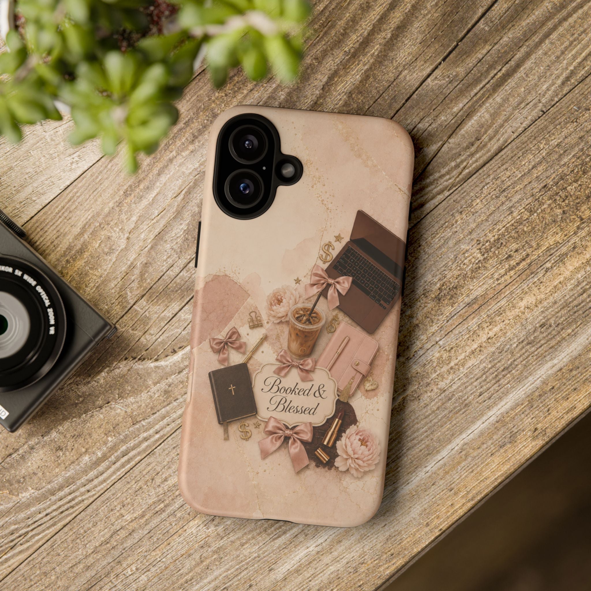 Booked & Blessed Christian Book Lover Phone Case