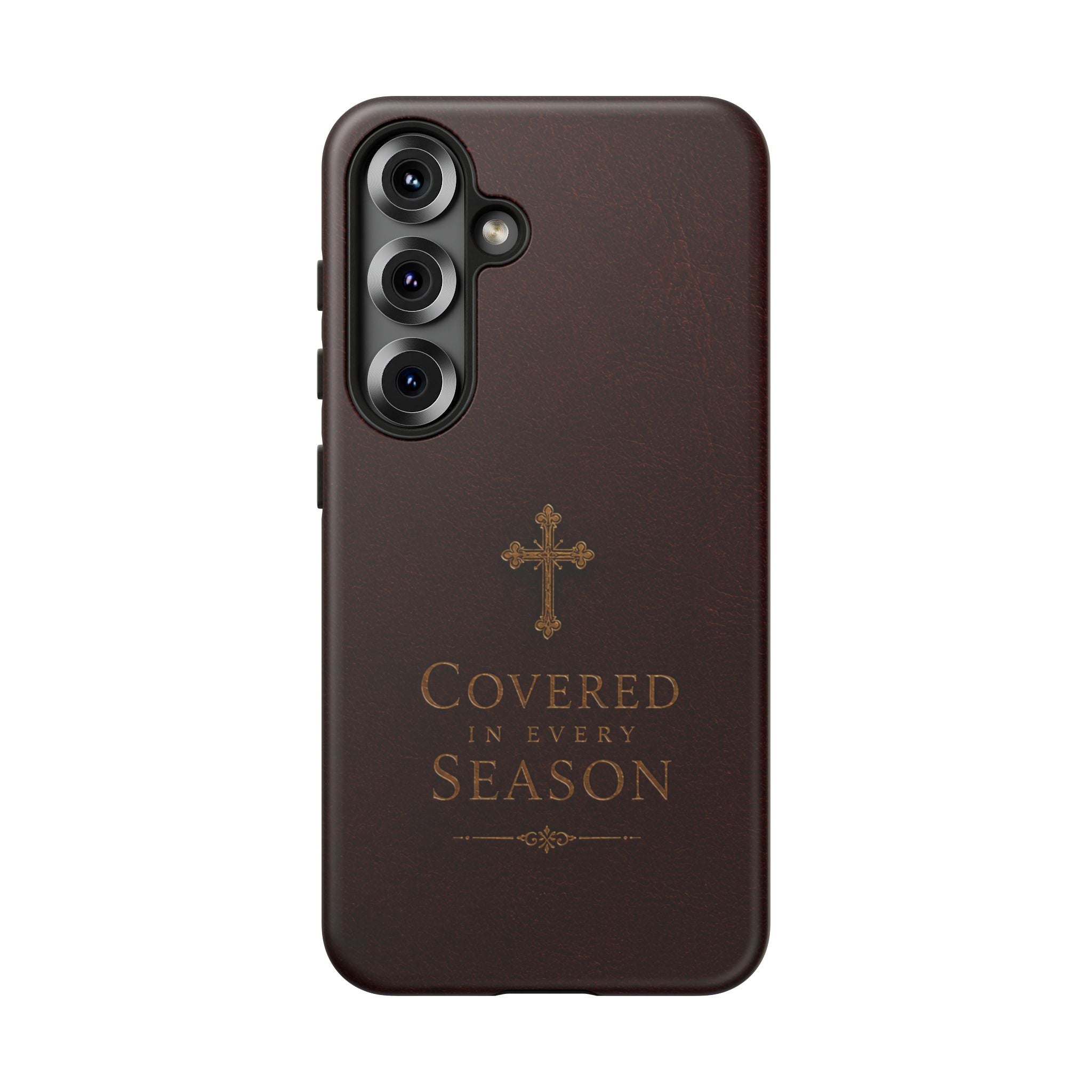 Covered in Every Season Christian Cross Phone Case