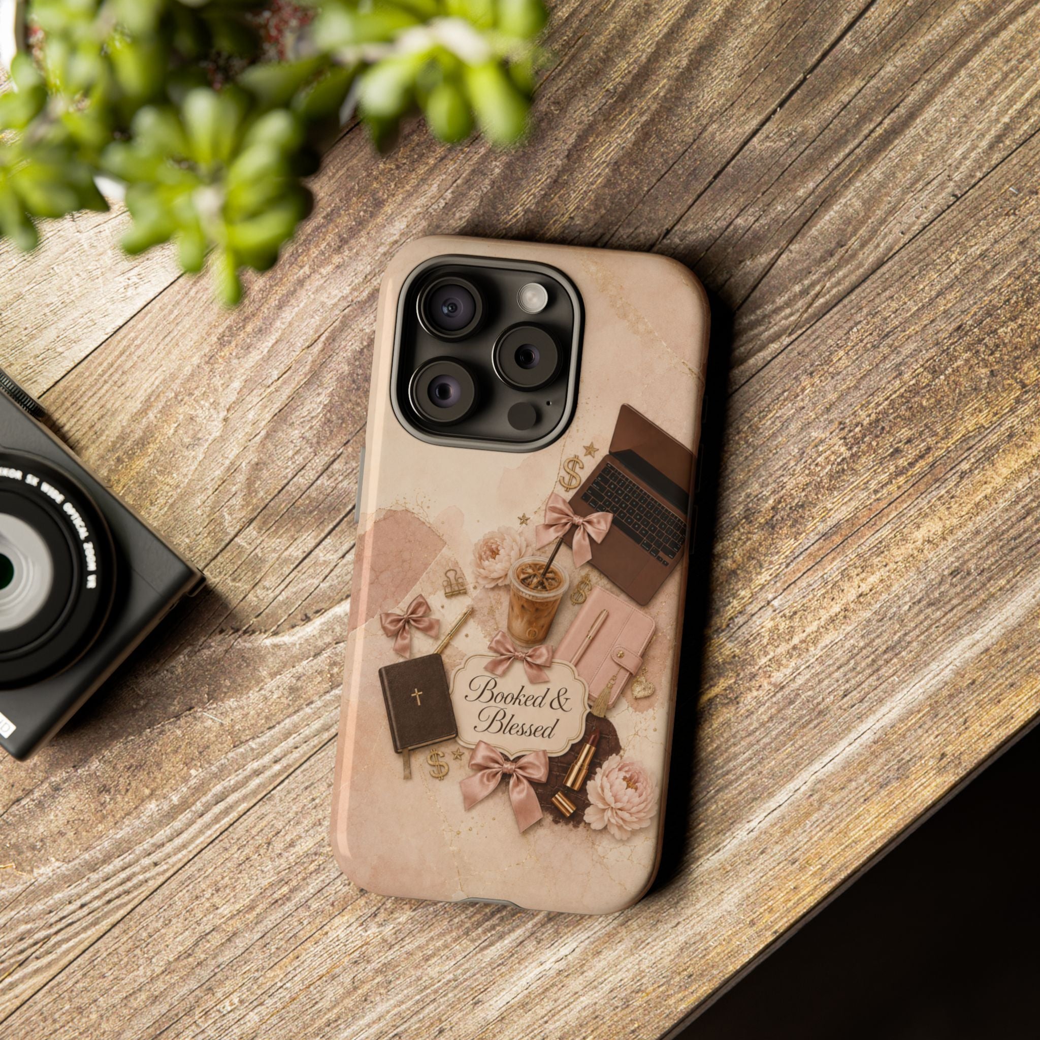 Booked & Blessed Christian Book Lover Phone Case
