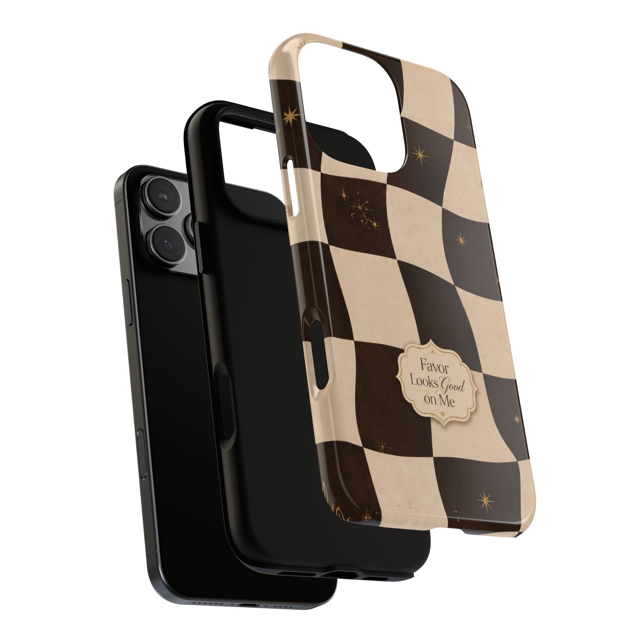Favor Looks Good on Me Vintage Checkerboard Phone Case