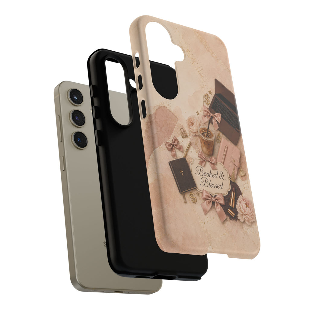 Booked & Blessed Christian Book Lover Phone Case