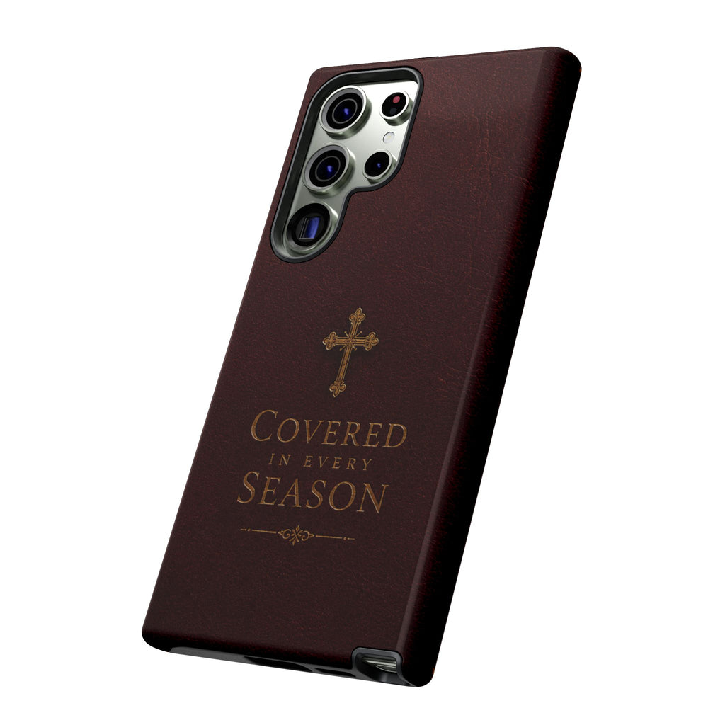Covered in Every Season Christian Cross Phone Case