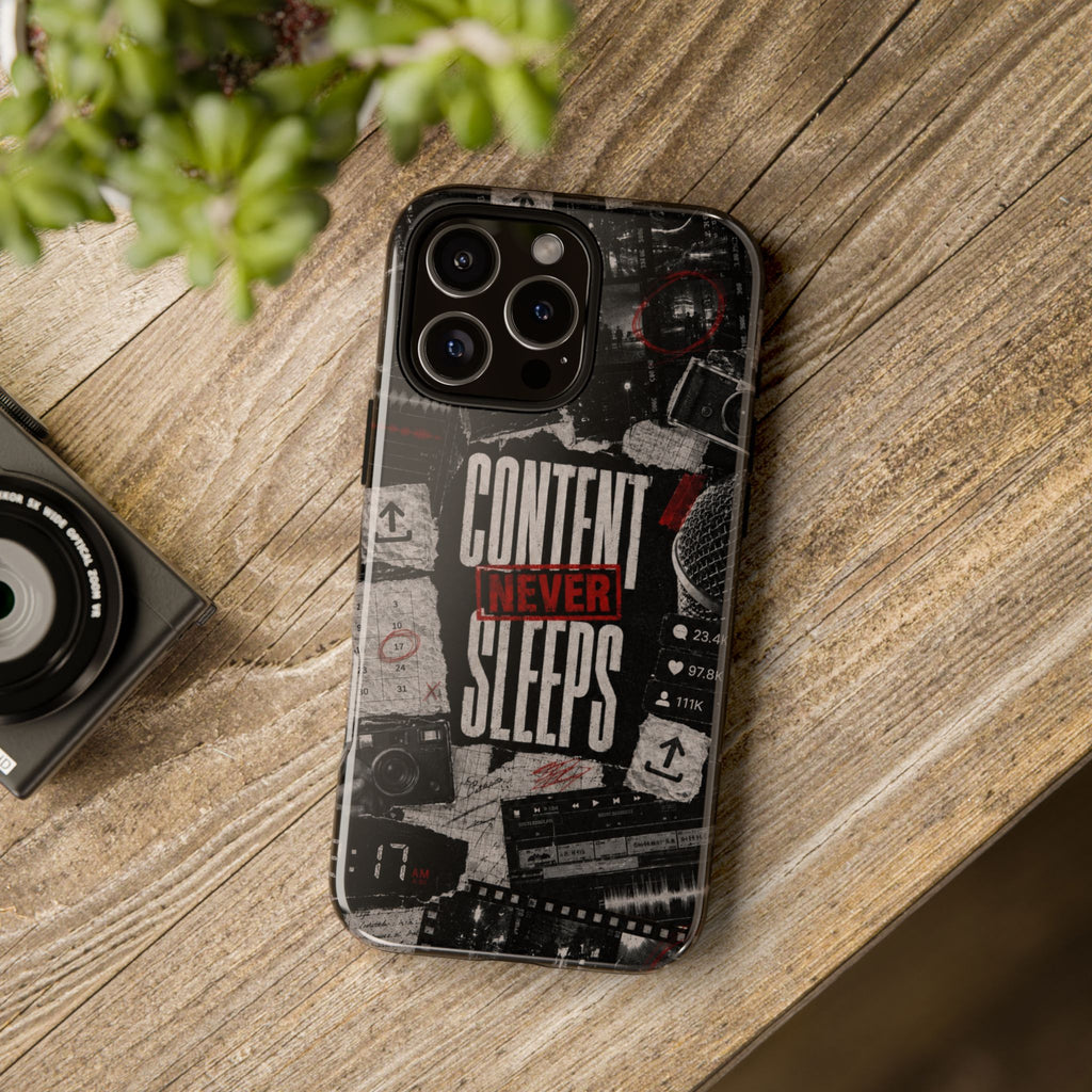 Content Never Sleeps Creator Phone Case