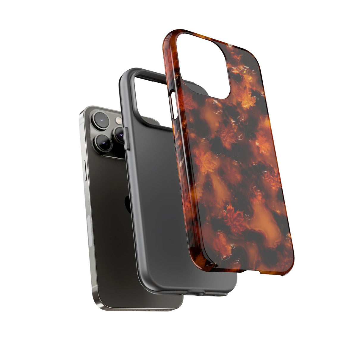 Amber Autumn Maple Leaf Phone Case