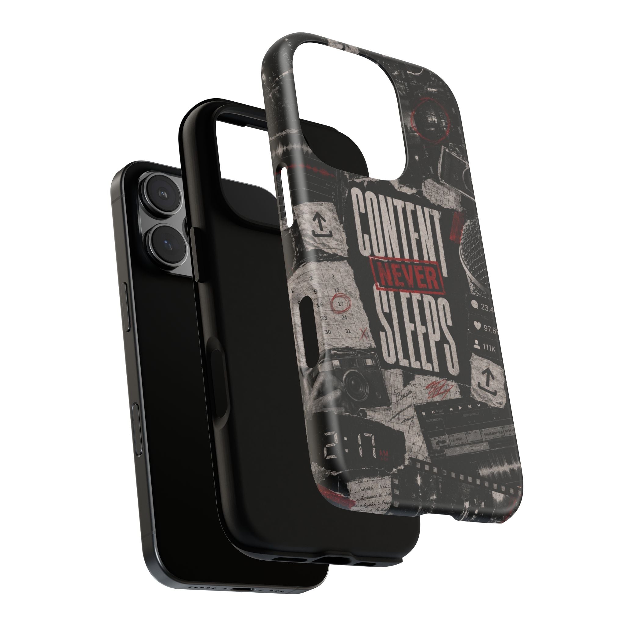 Content Never Sleeps Creator Phone Case