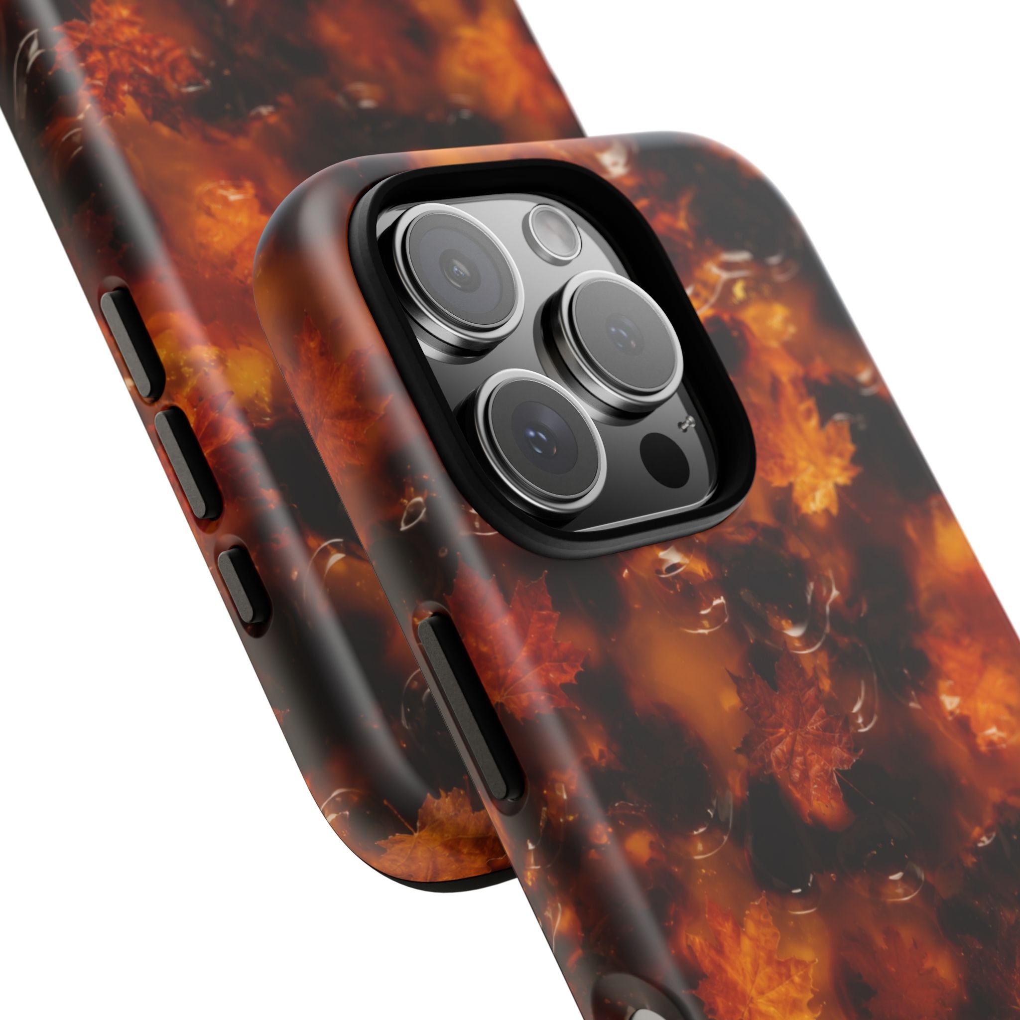 Amber Autumn Maple Leaf Phone Case