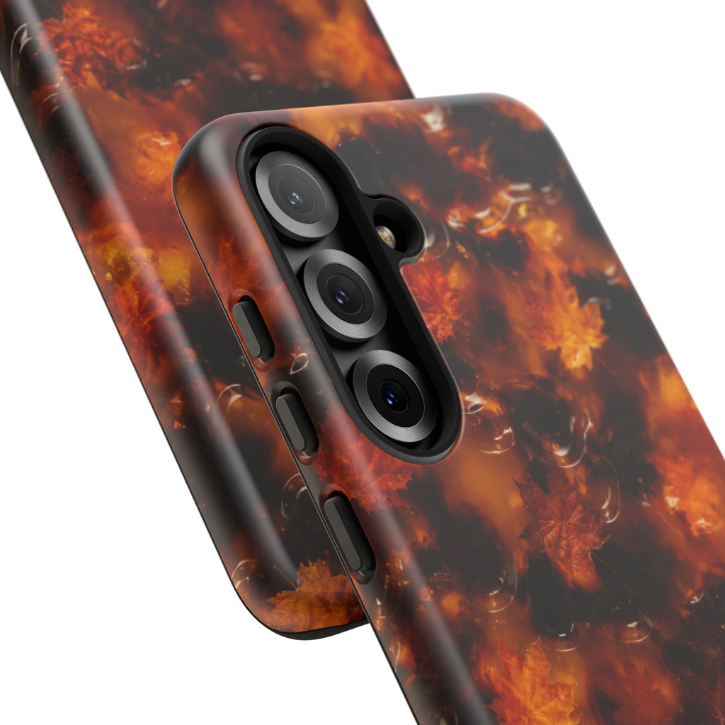 Amber Autumn Maple Leaf Phone Case