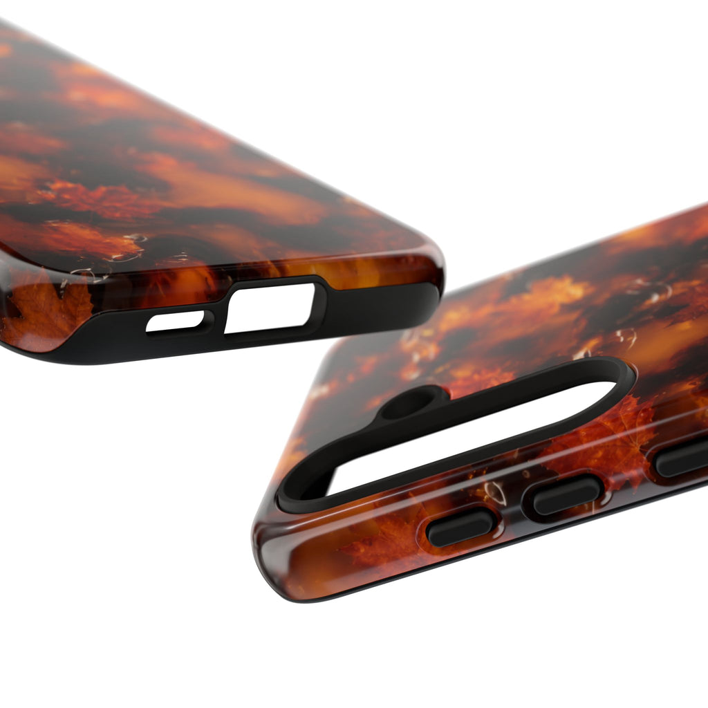 Amber Autumn Maple Leaf Phone Case