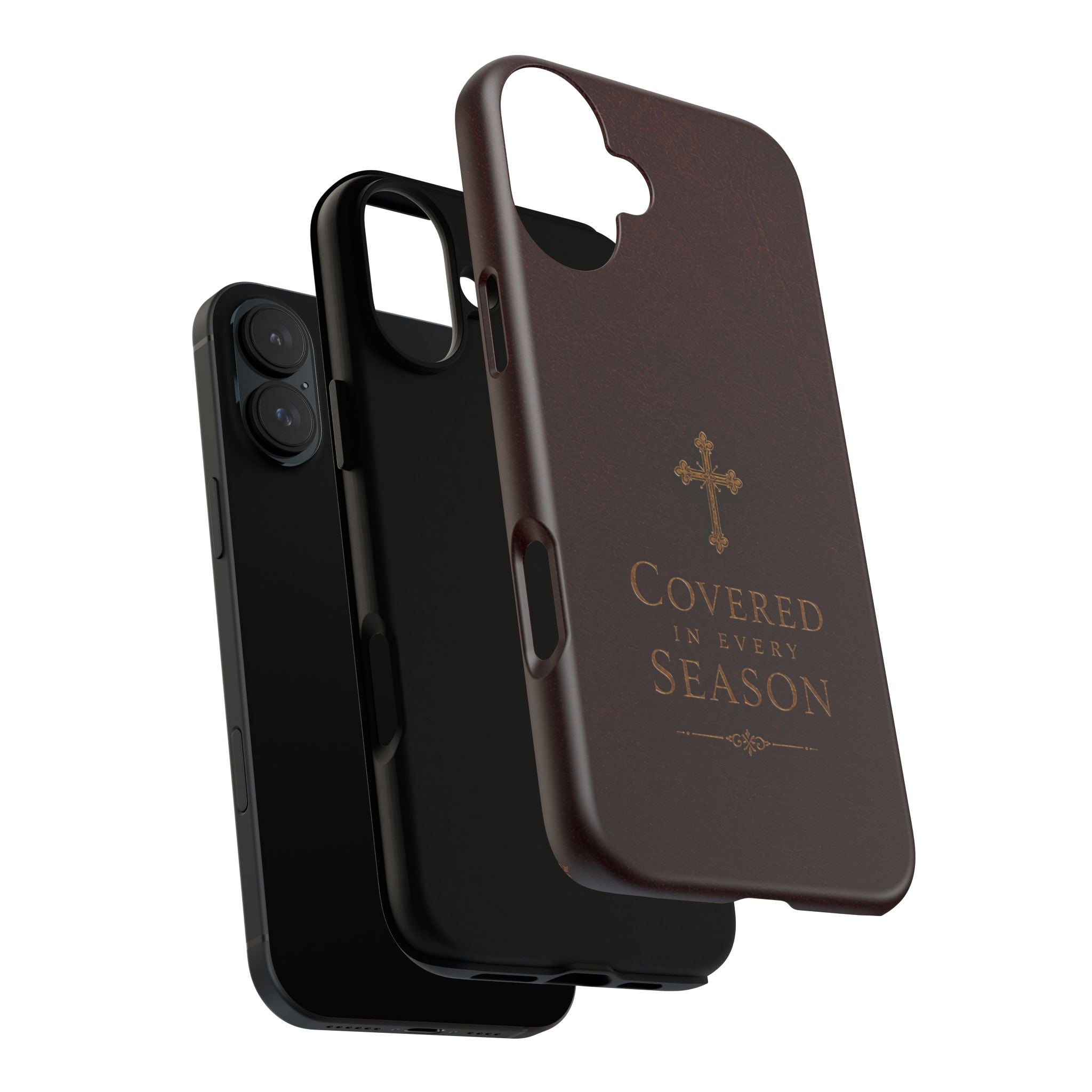 Covered in Every Season Christian Cross Phone Case