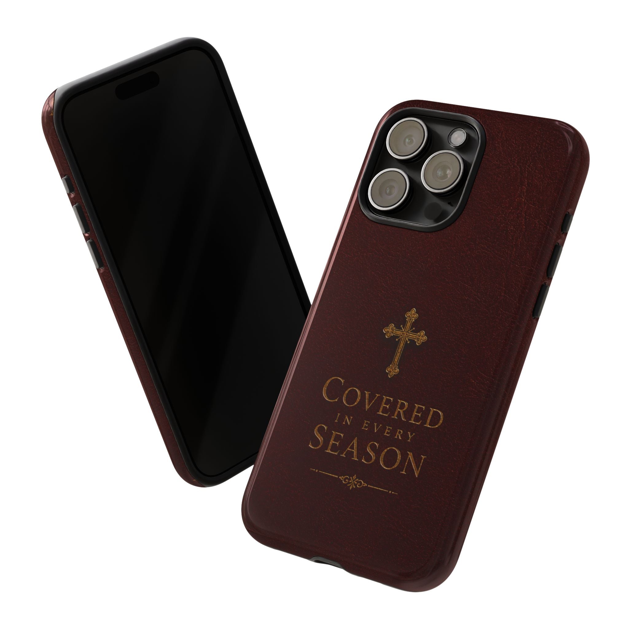Covered in Every Season Christian Cross Phone Case