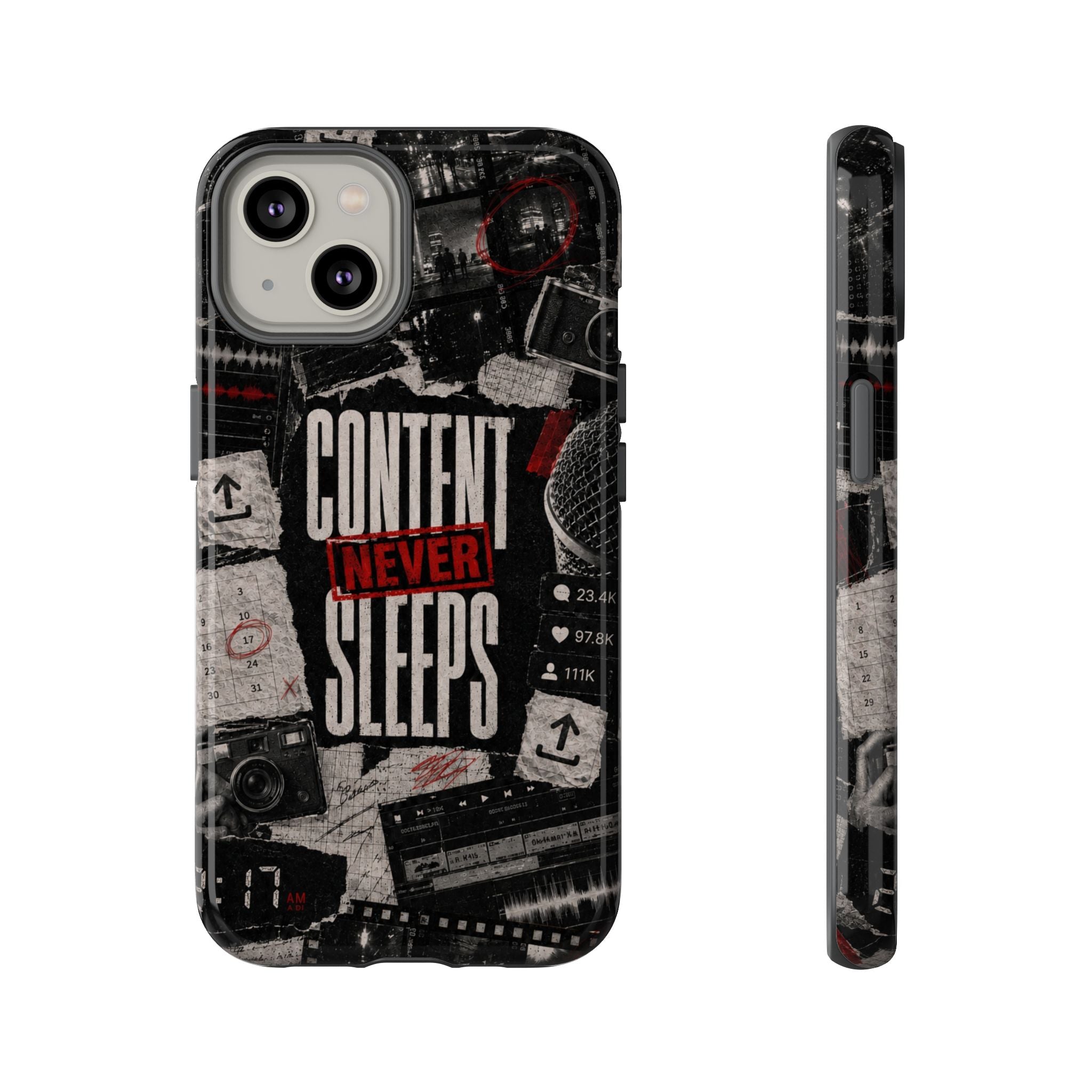 Content Never Sleeps Creator Phone Case
