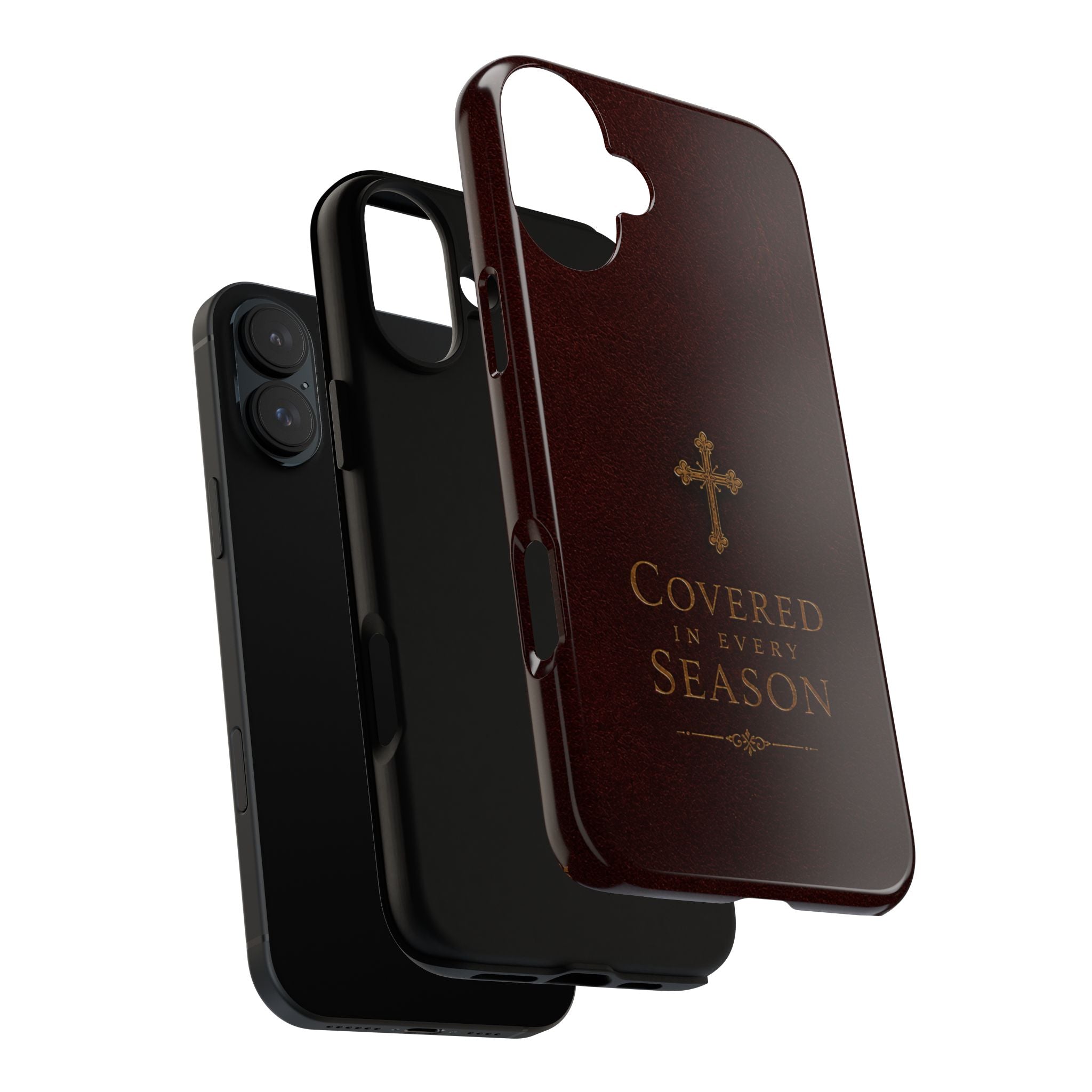 Covered in Every Season Christian Cross Phone Case