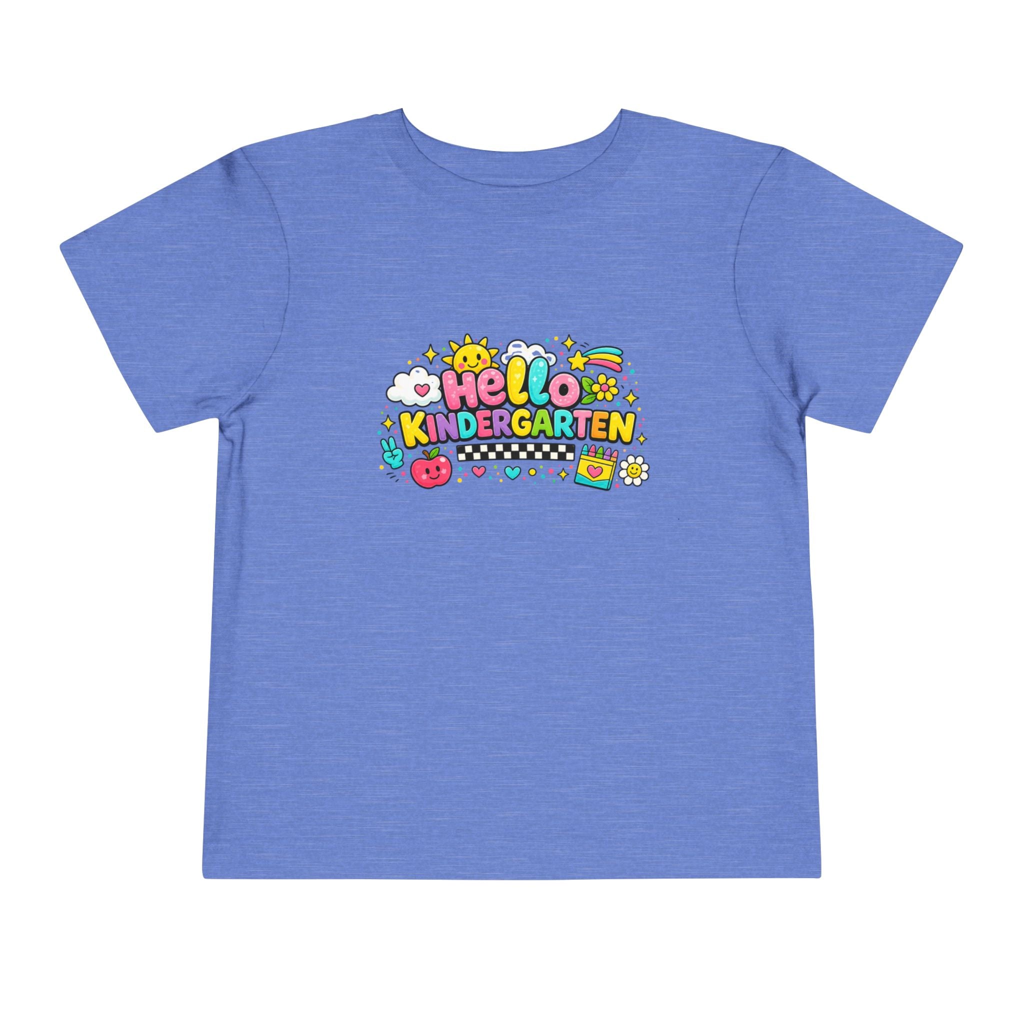 Hello Kindergarten Toddler Tee - Back to School Cute Kids Shirt