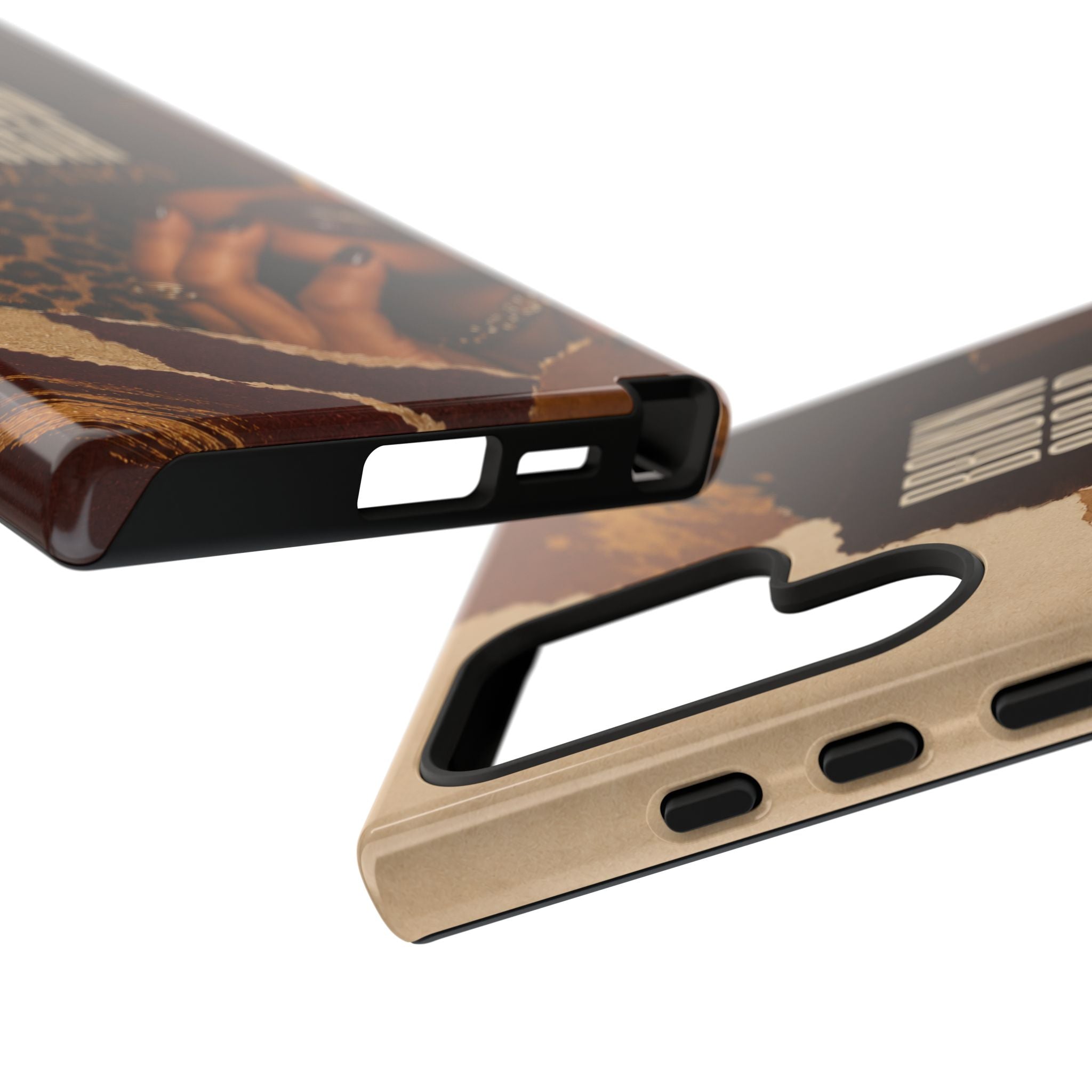 Brown Sugar Season Leopard Collage Phone Case