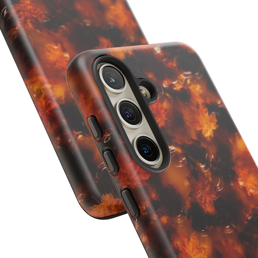 Amber Autumn Maple Leaf Phone Case