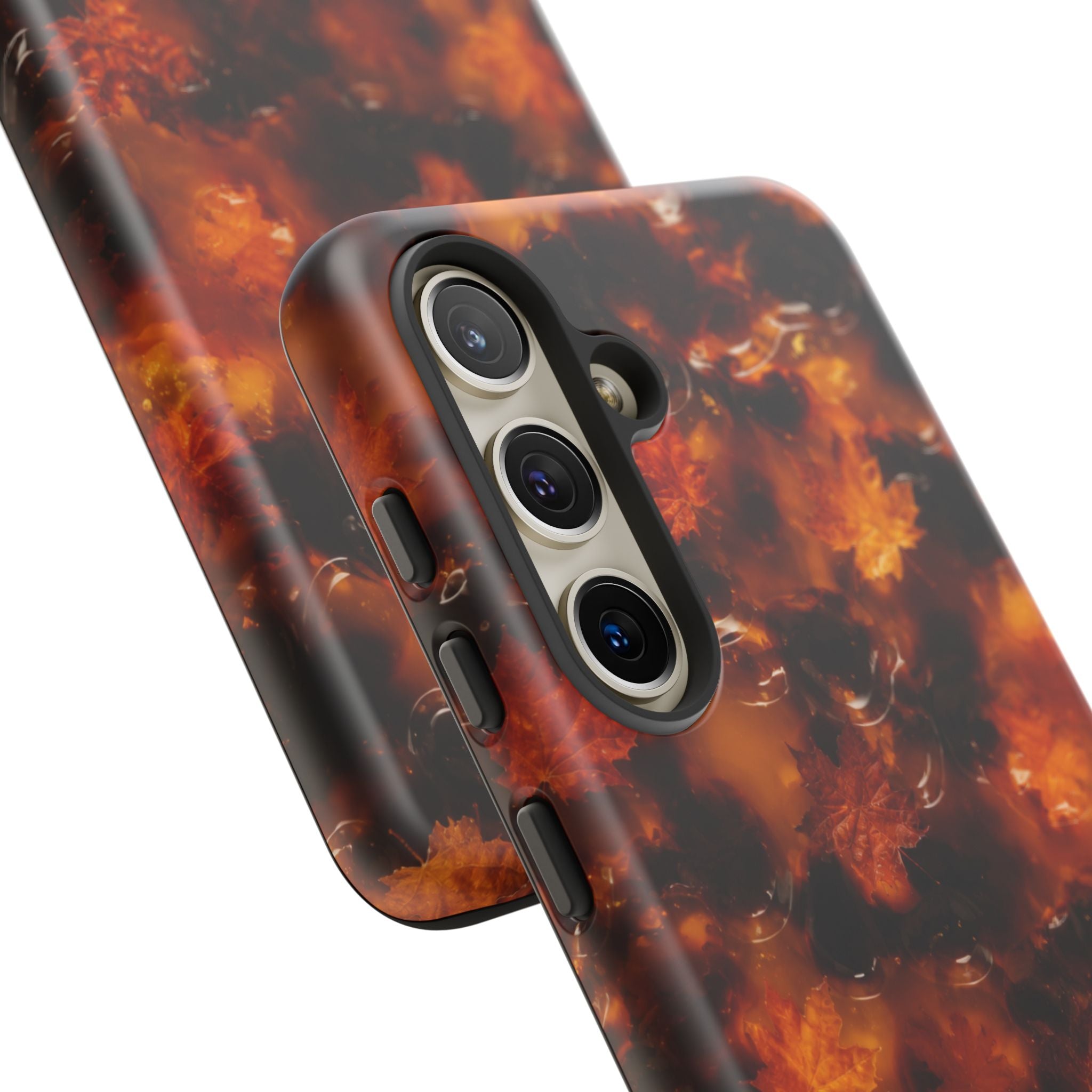Amber Autumn Maple Leaf Phone Case