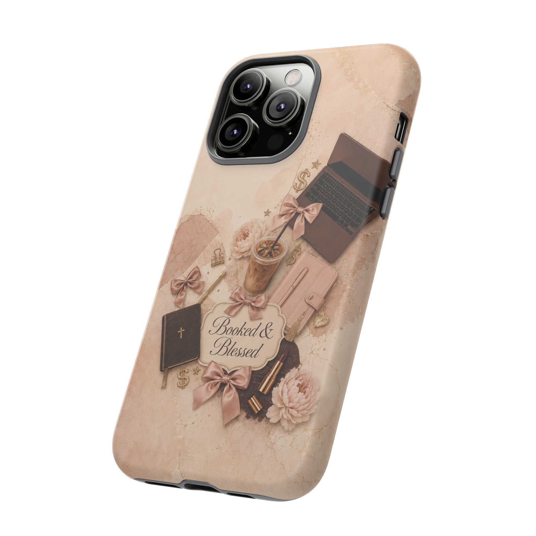 Booked & Blessed Christian Book Lover Phone Case