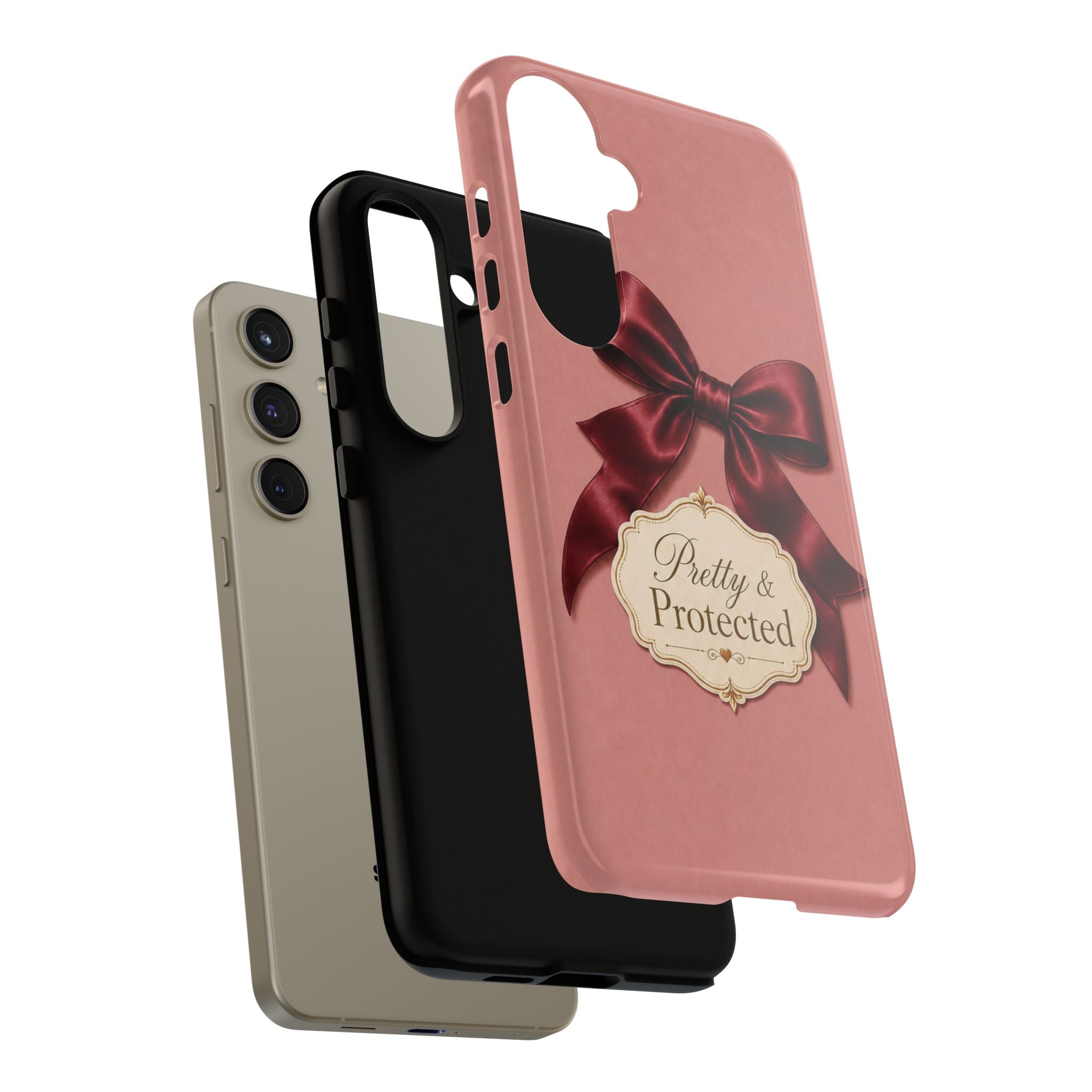 Pretty & Protected Bow Christian Phone Case