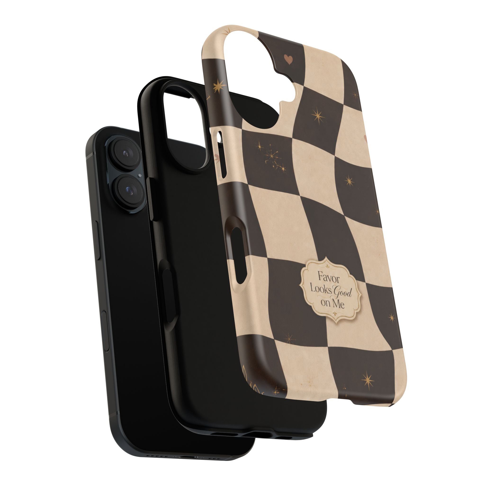Favor Looks Good on Me Vintage Checkerboard Phone Case
