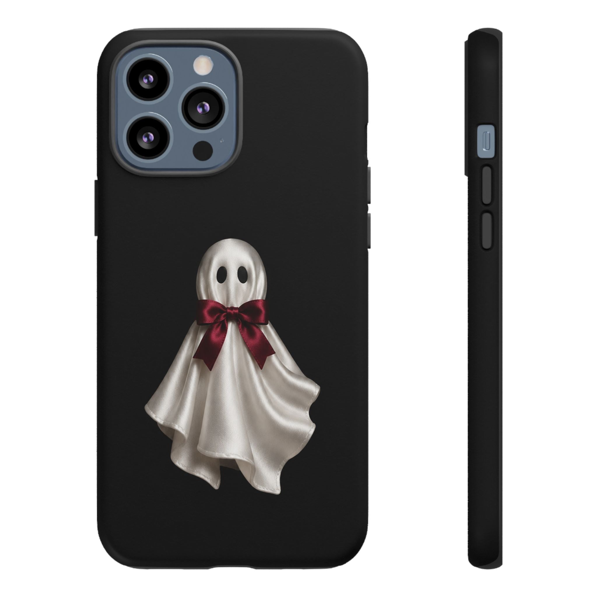 Burgundy Bow Ghost Spooky Phone Case