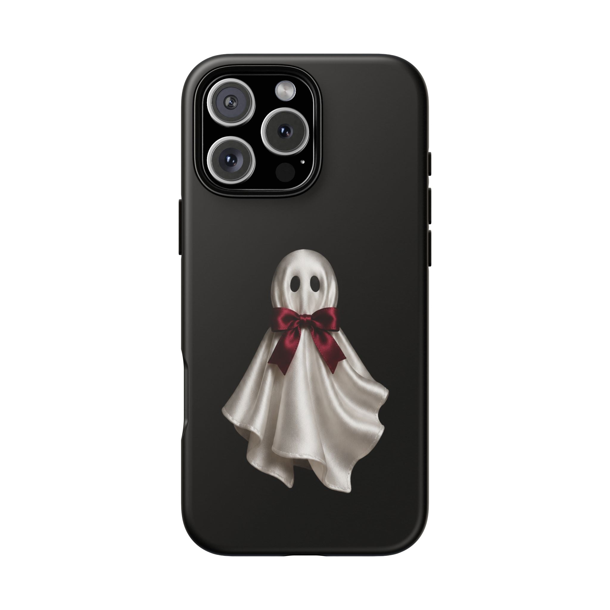 Burgundy Bow Ghost Spooky Phone Case