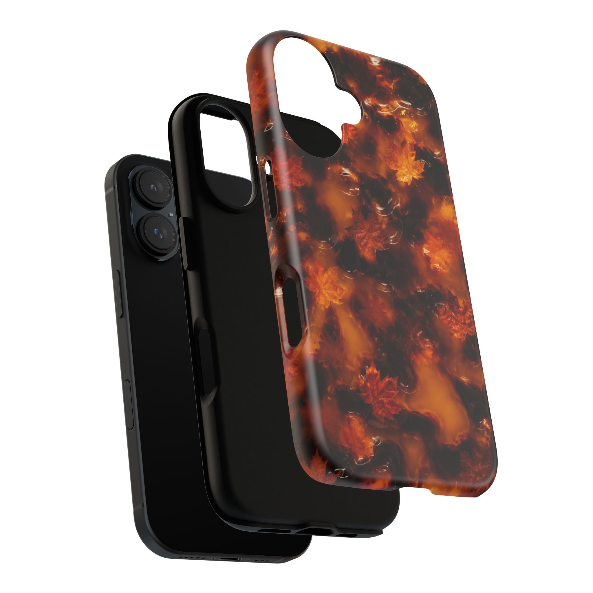 Amber Autumn Maple Leaf Phone Case