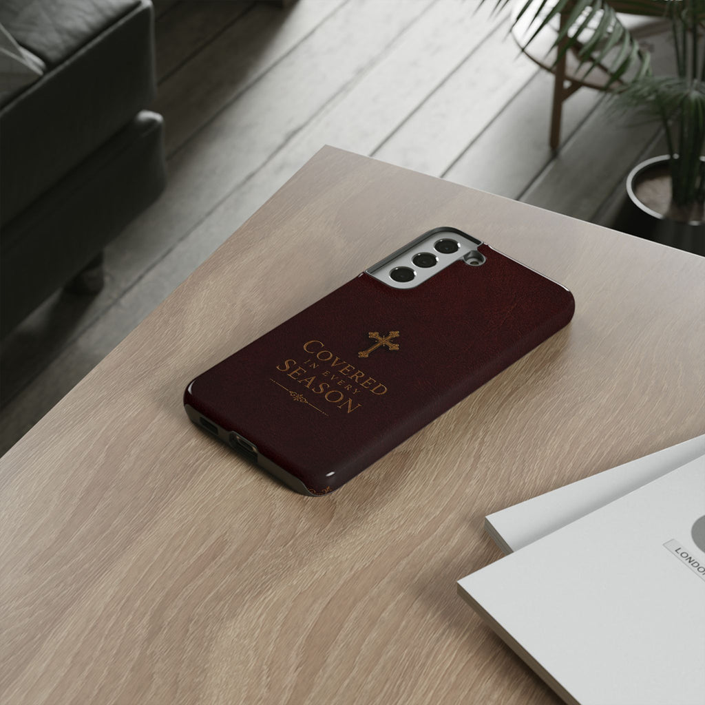 Covered in Every Season Christian Cross Phone Case