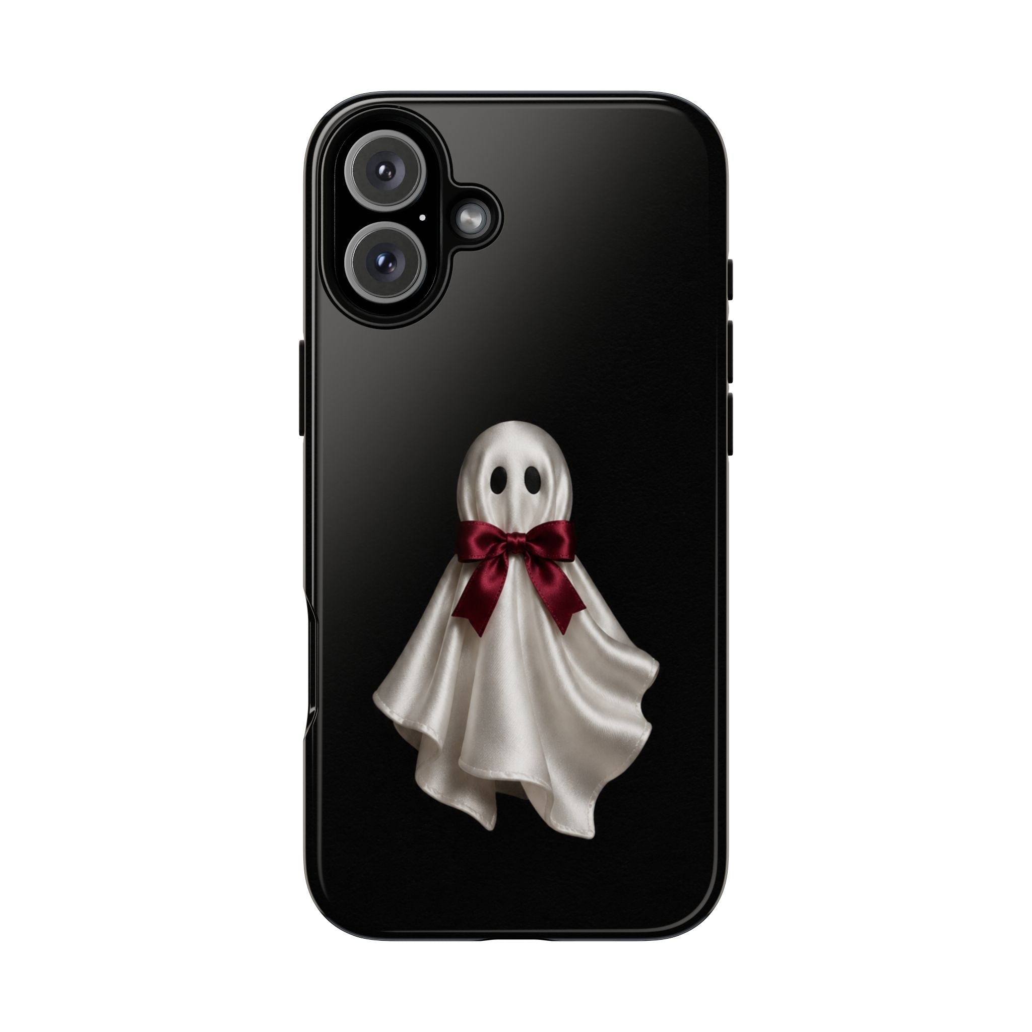 Burgundy Bow Ghost Spooky Phone Case