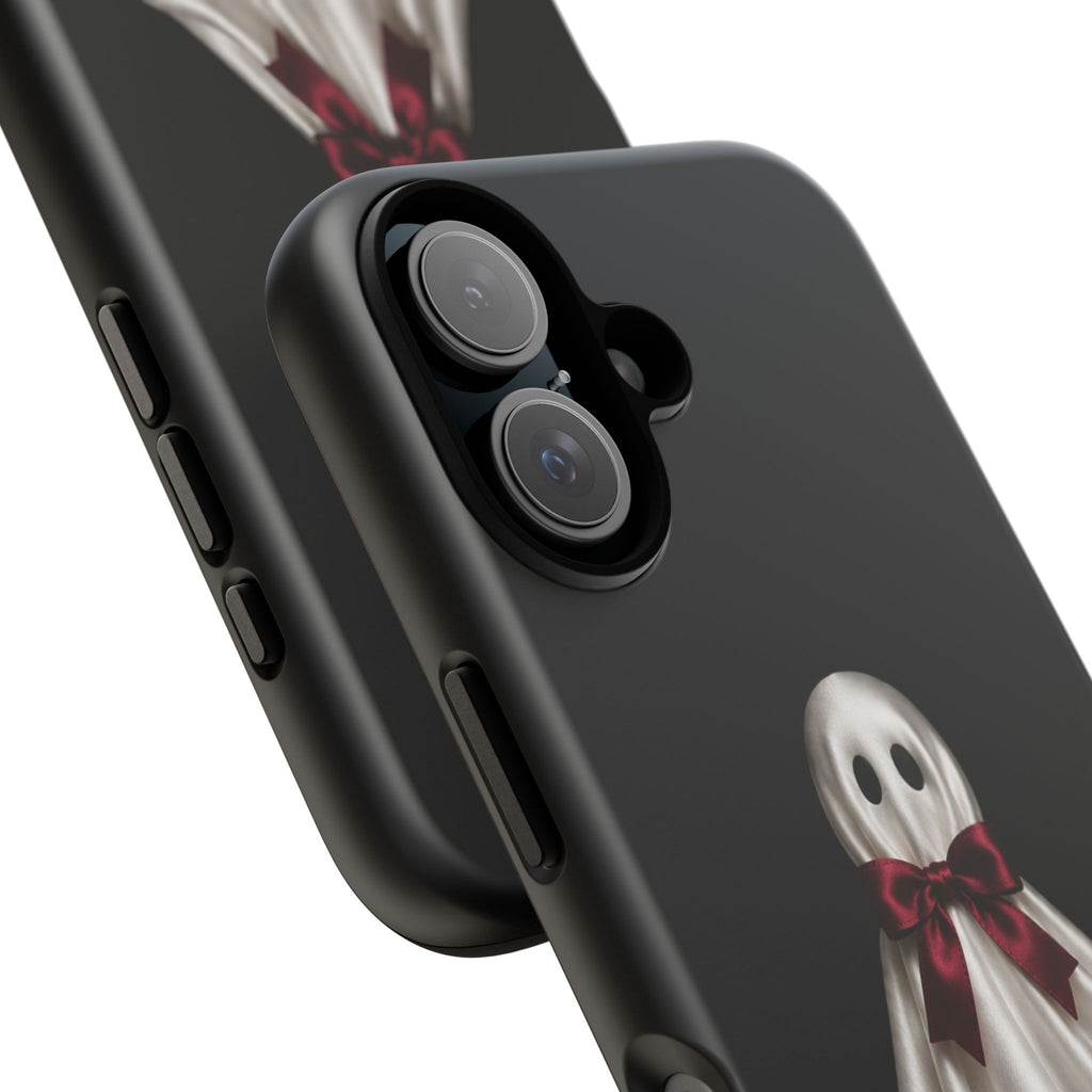 Burgundy Bow Ghost Spooky Phone Case
