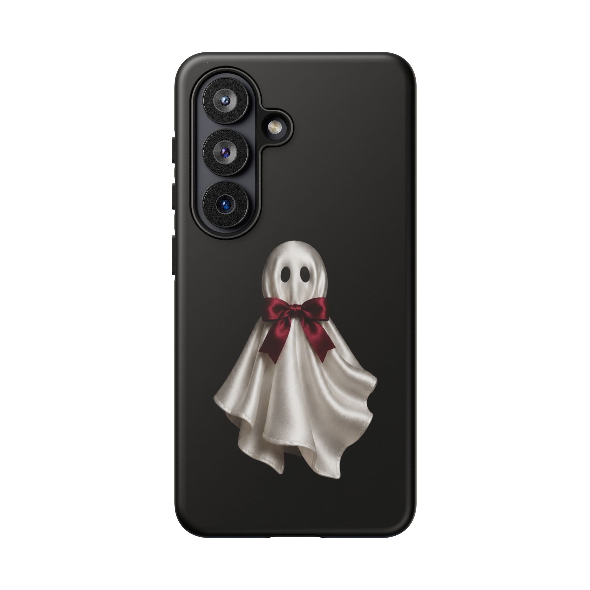Burgundy Bow Ghost Spooky Phone Case