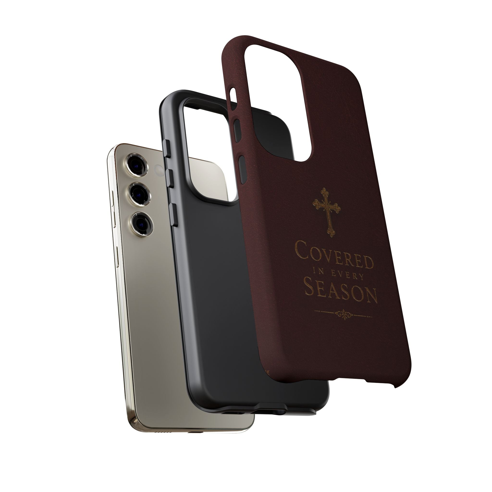 Covered in Every Season Christian Cross Phone Case