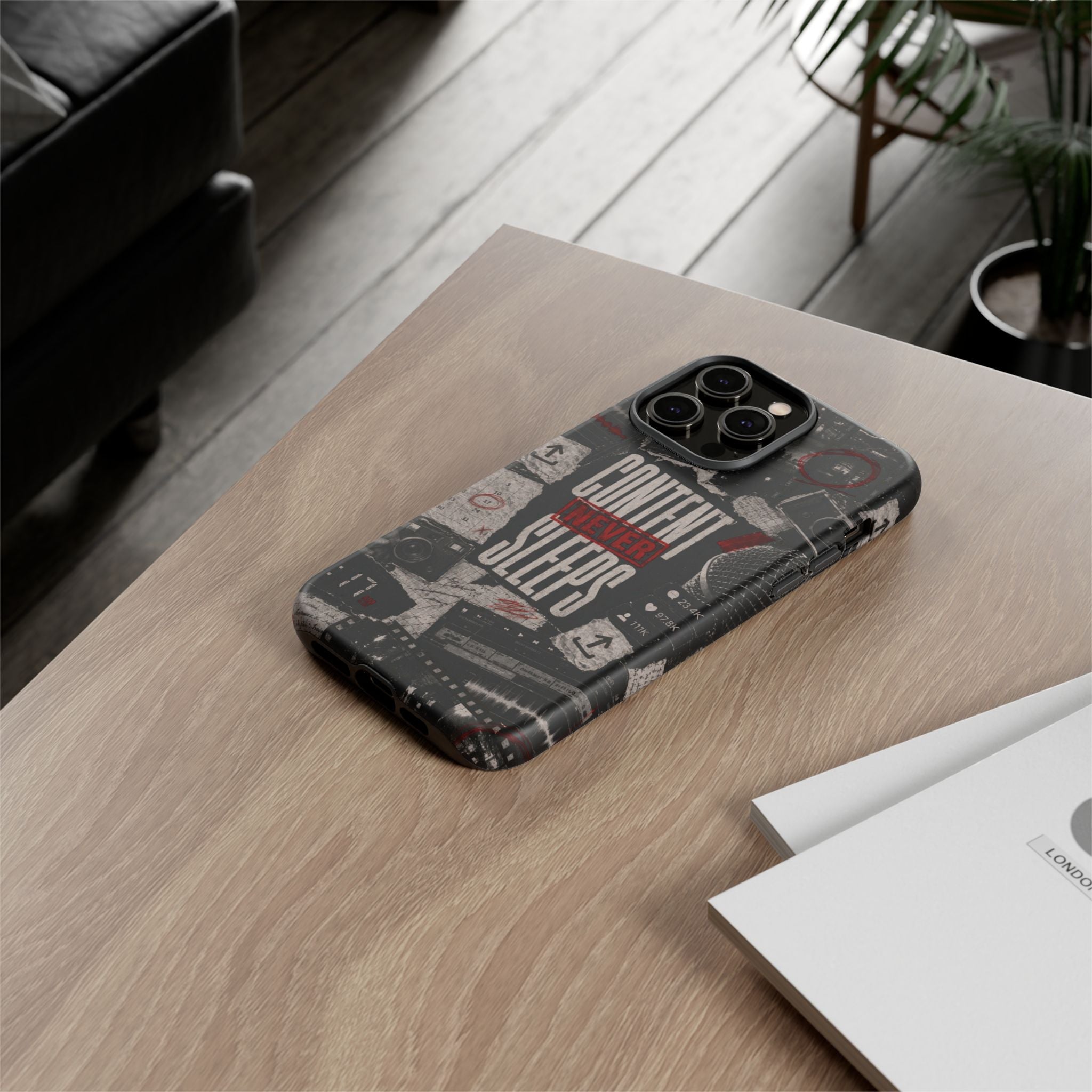 Content Never Sleeps Creator Phone Case